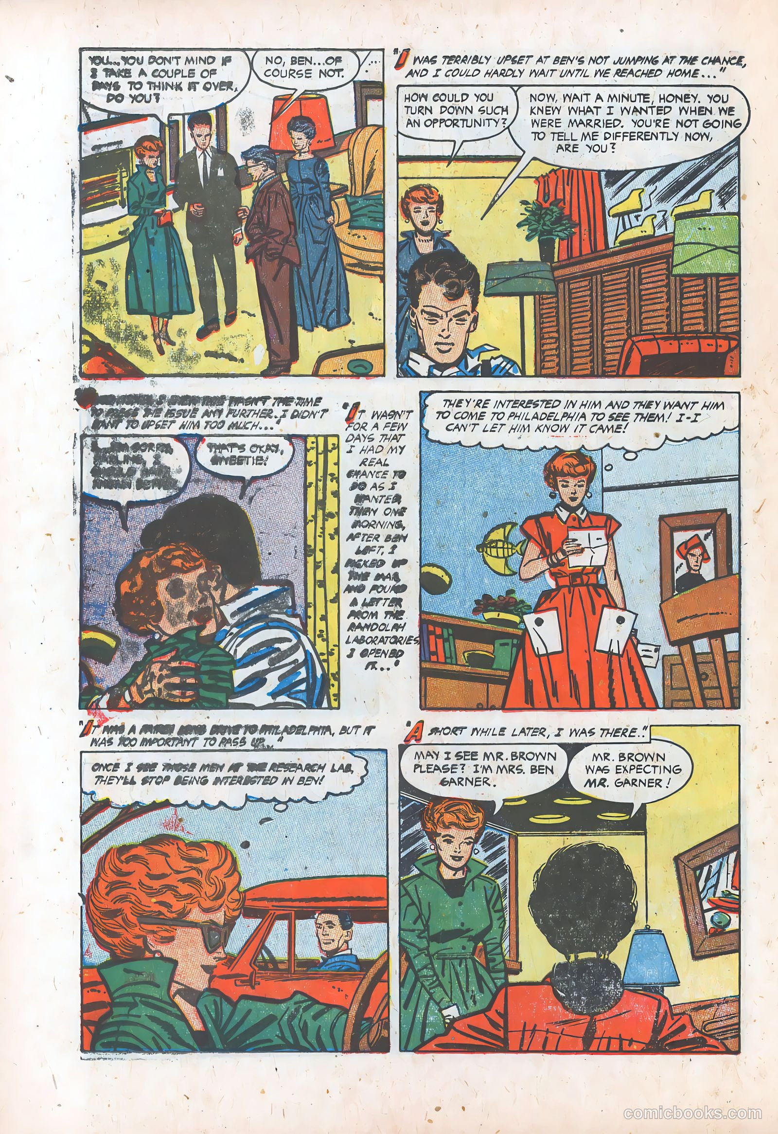 Pictorial Romances #23 (1954) — page 22 of 36