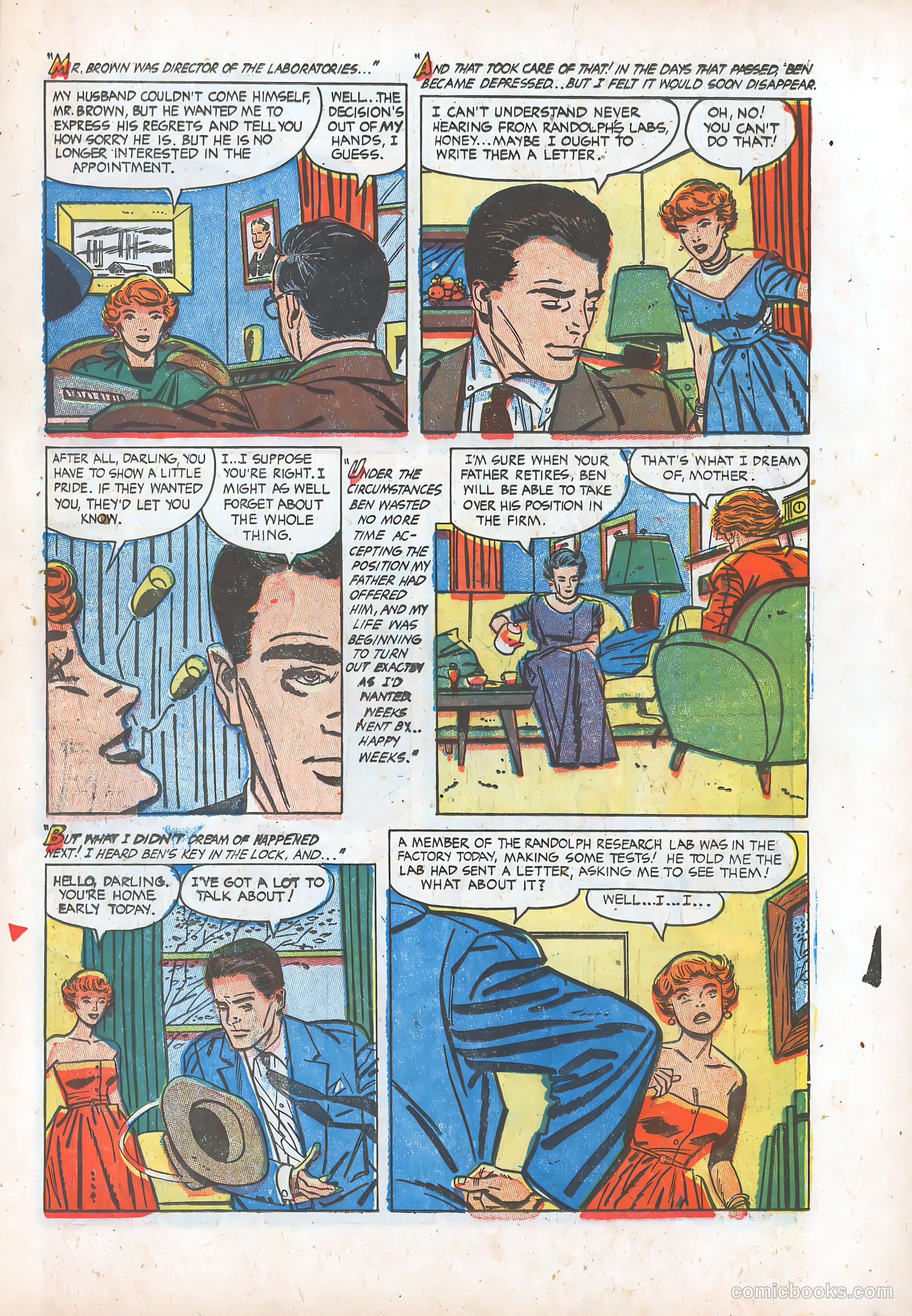 Pictorial Romances #23 (1954) — page 23 of 36