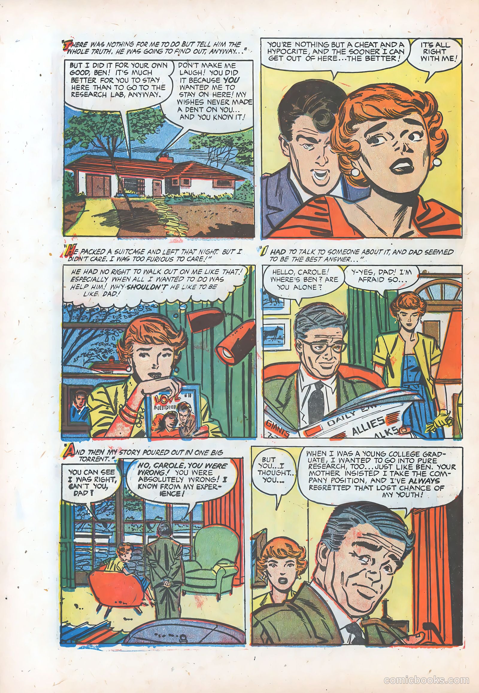 Pictorial Romances #23 (1954) — page 24 of 36