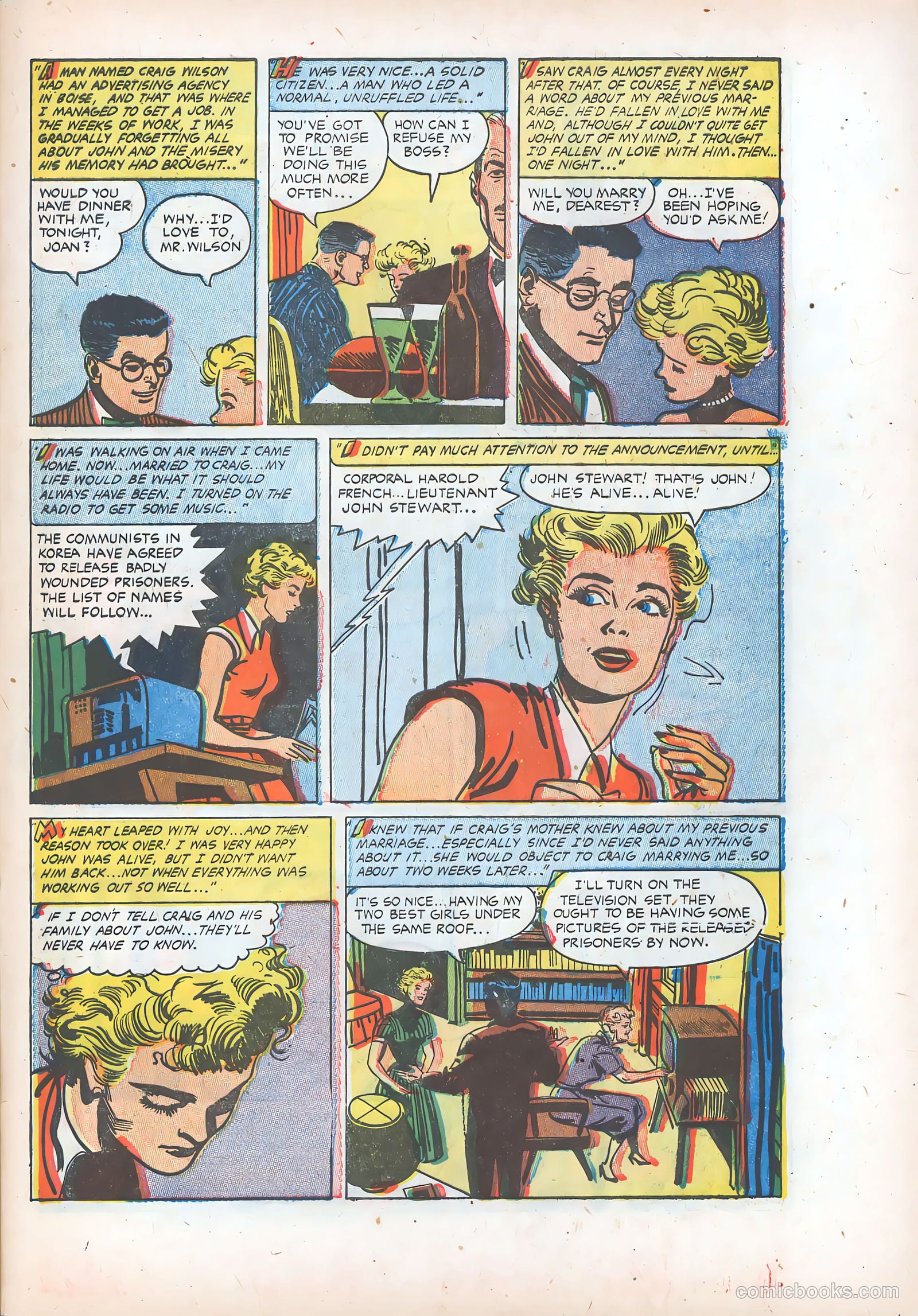 Pictorial Romances #23 (1954) — page 33 of 36