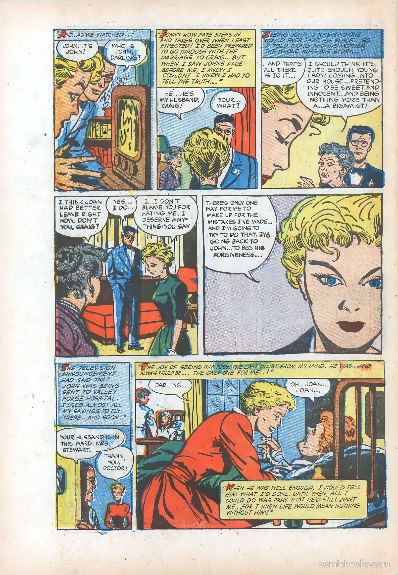 Pictorial Romances #23 (1954) — page 34 of 36
