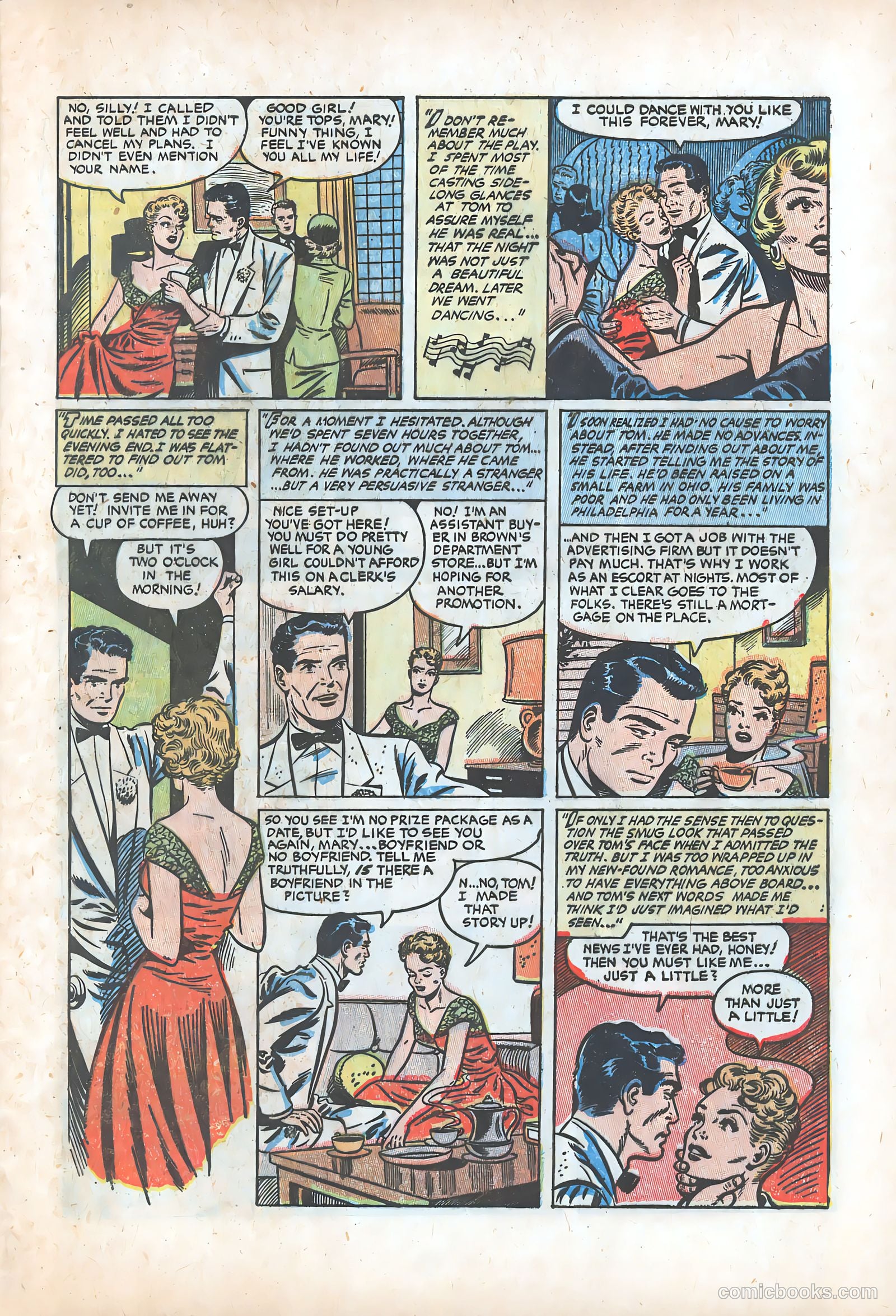 Pictorial Romances #24 (1954) — page 5 of 36