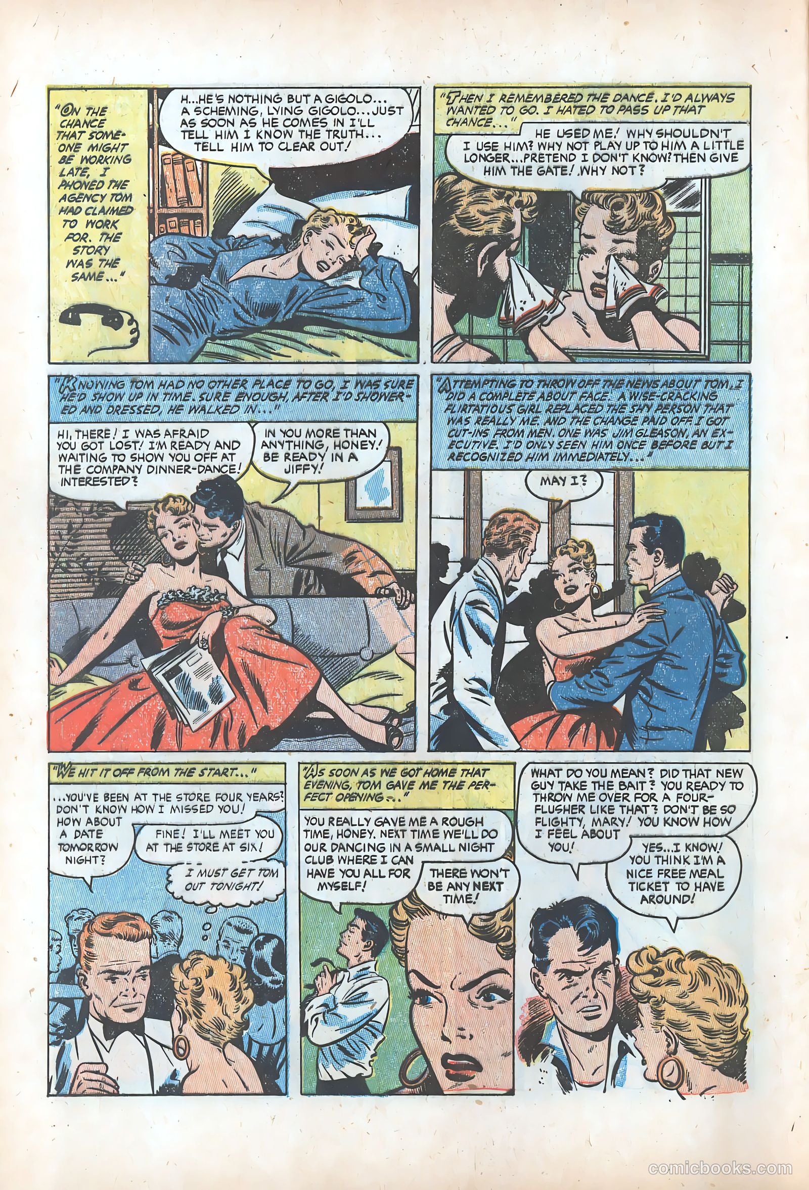 Pictorial Romances #24 (1954) — page 8 of 36