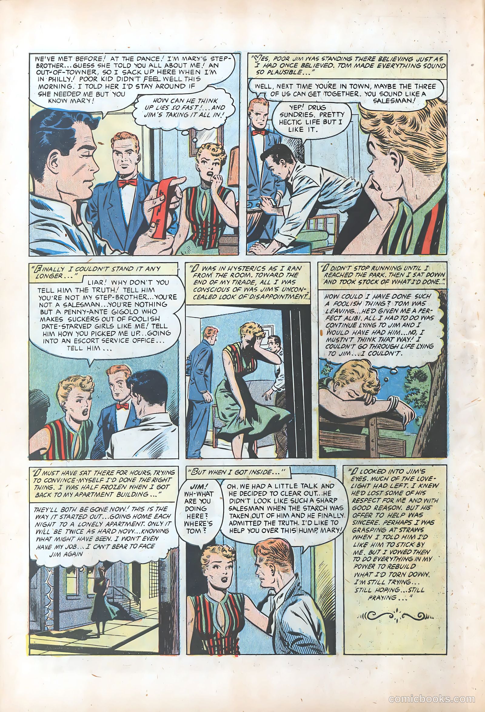 Pictorial Romances #24 (1954) — page 10 of 36