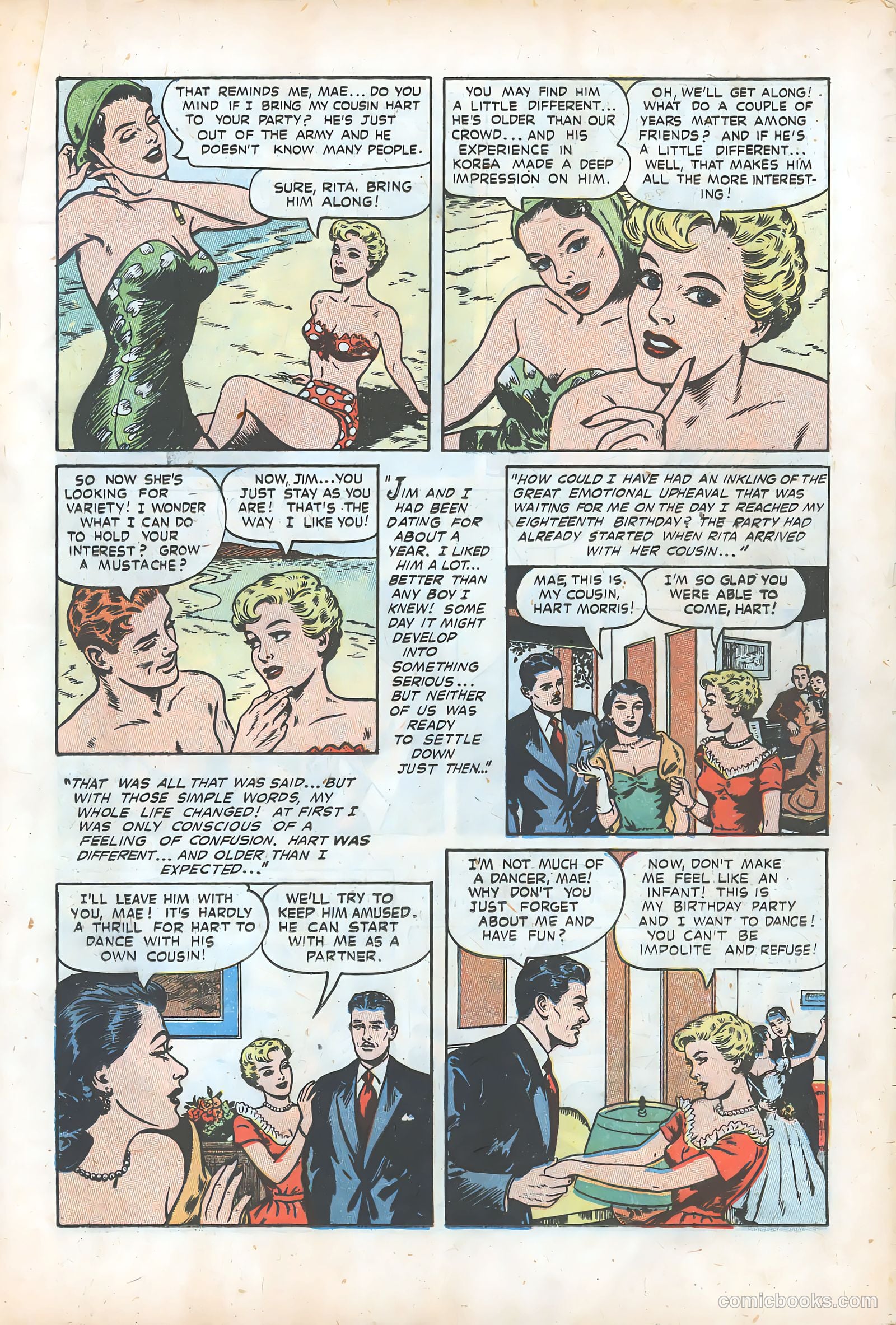 Pictorial Romances #24 (1954) — page 19 of 36