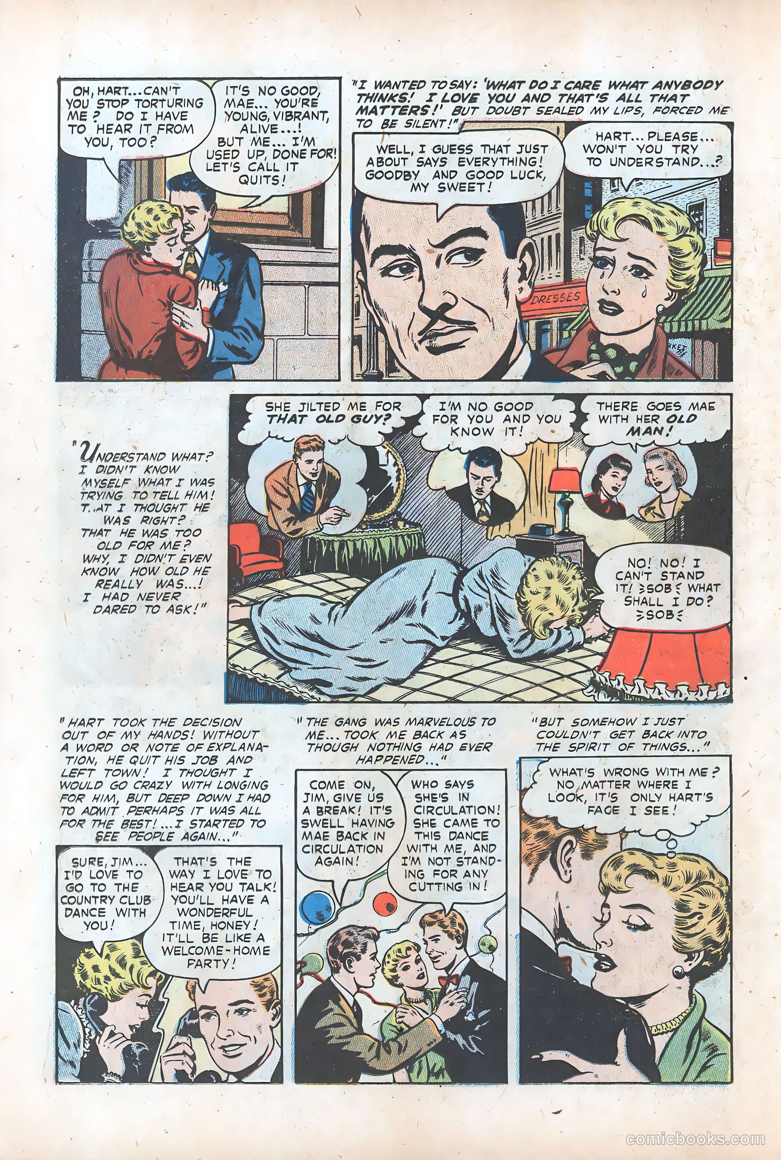 Pictorial Romances #24 (1954) — page 22 of 36