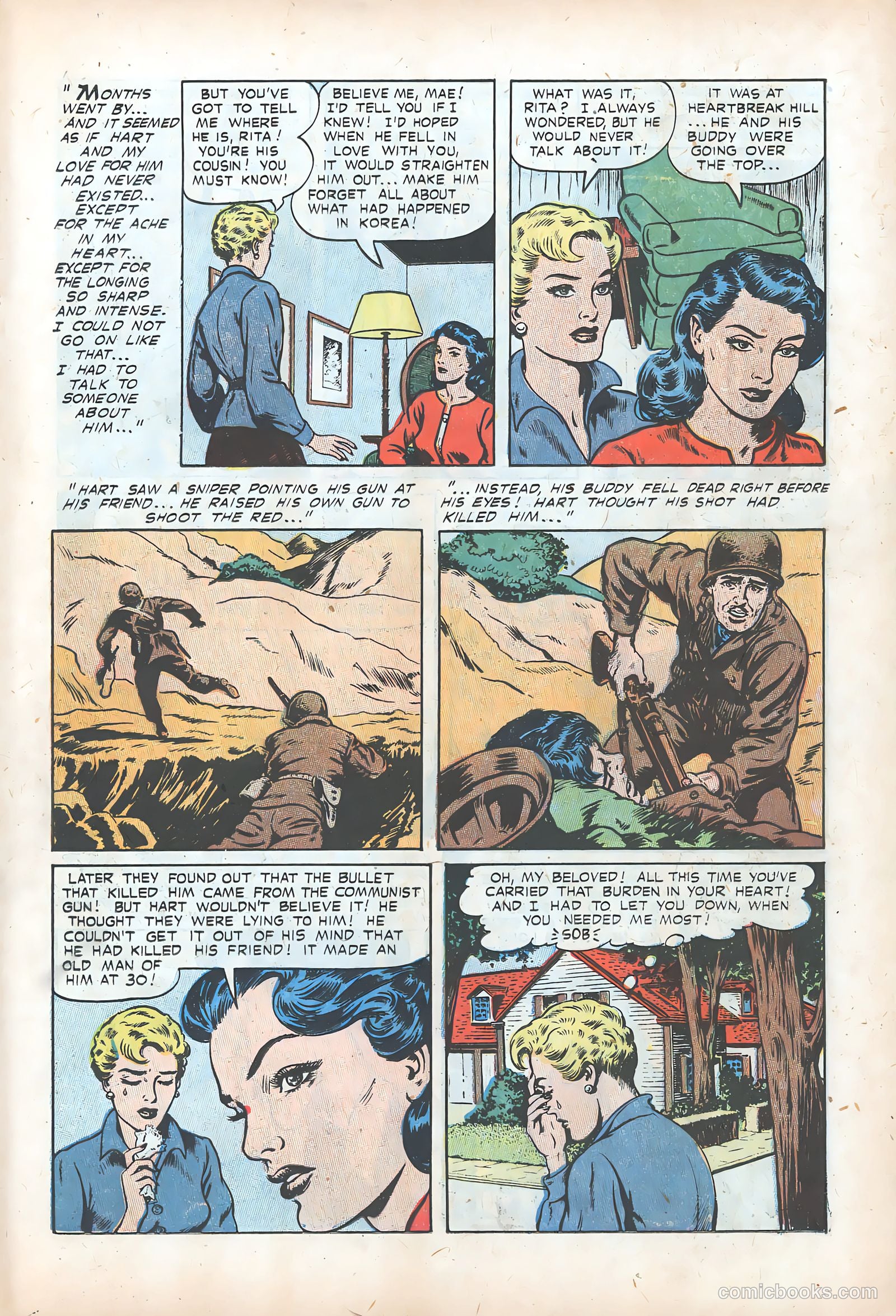 Pictorial Romances #24 (1954) — page 23 of 36