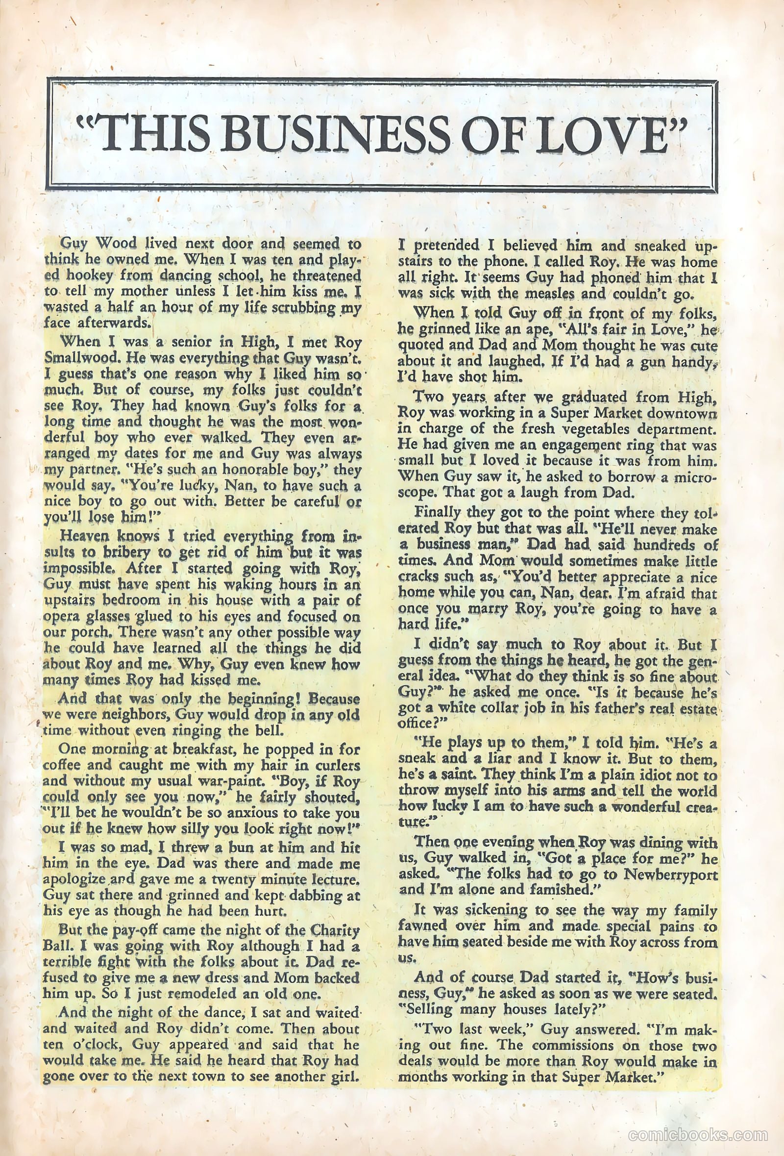 Pictorial Romances #24 (1954) — page 25 of 36