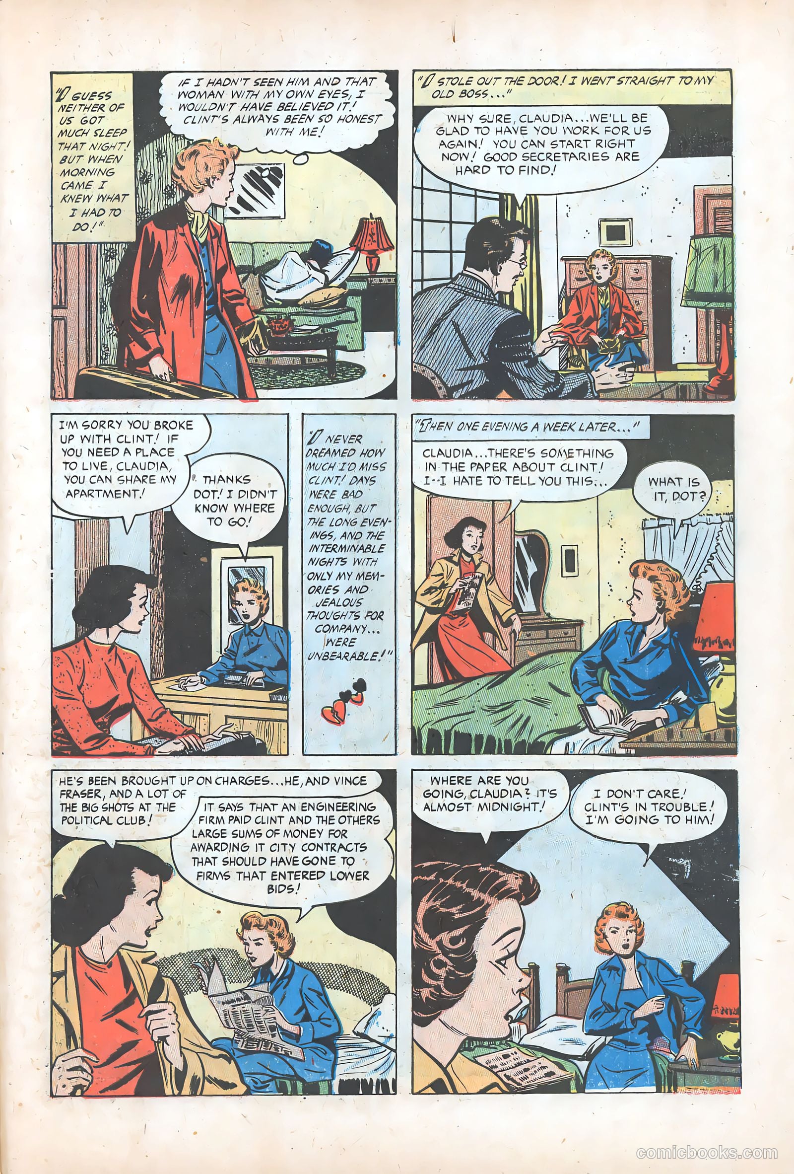 Pictorial Romances #24 (1954) — page 31 of 36