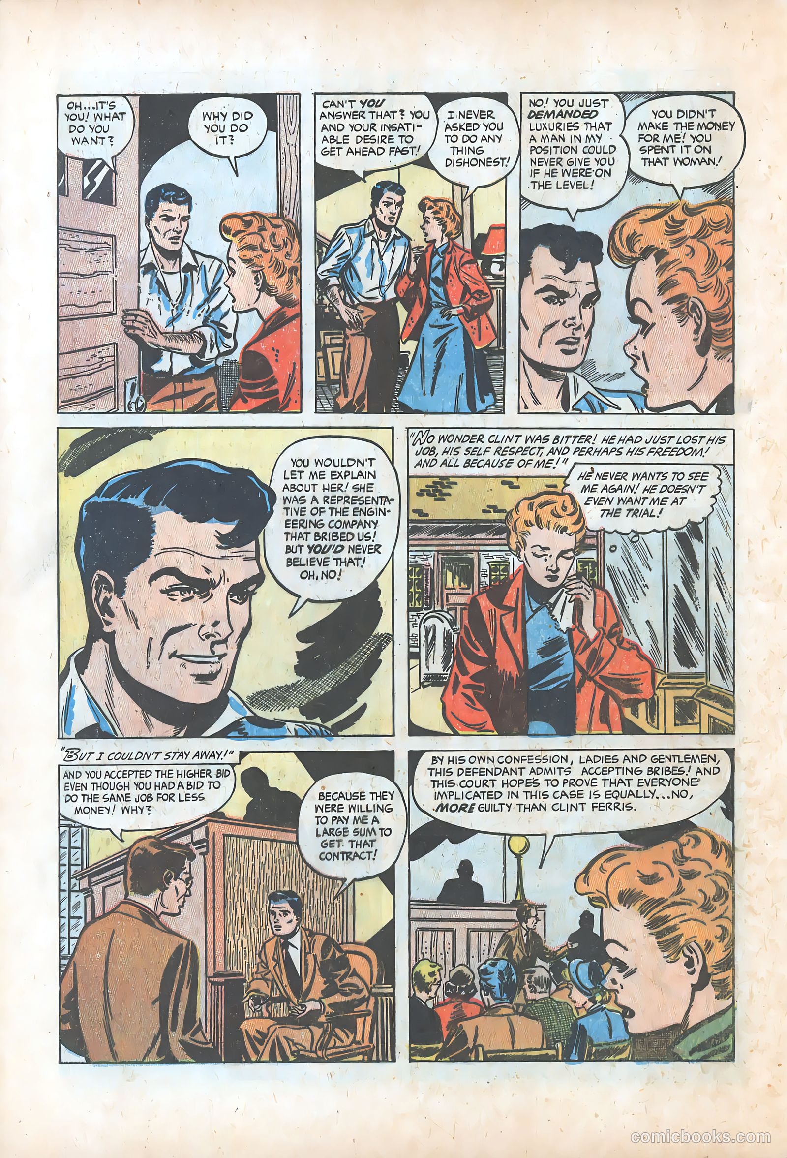 Pictorial Romances #24 (1954) — page 32 of 36