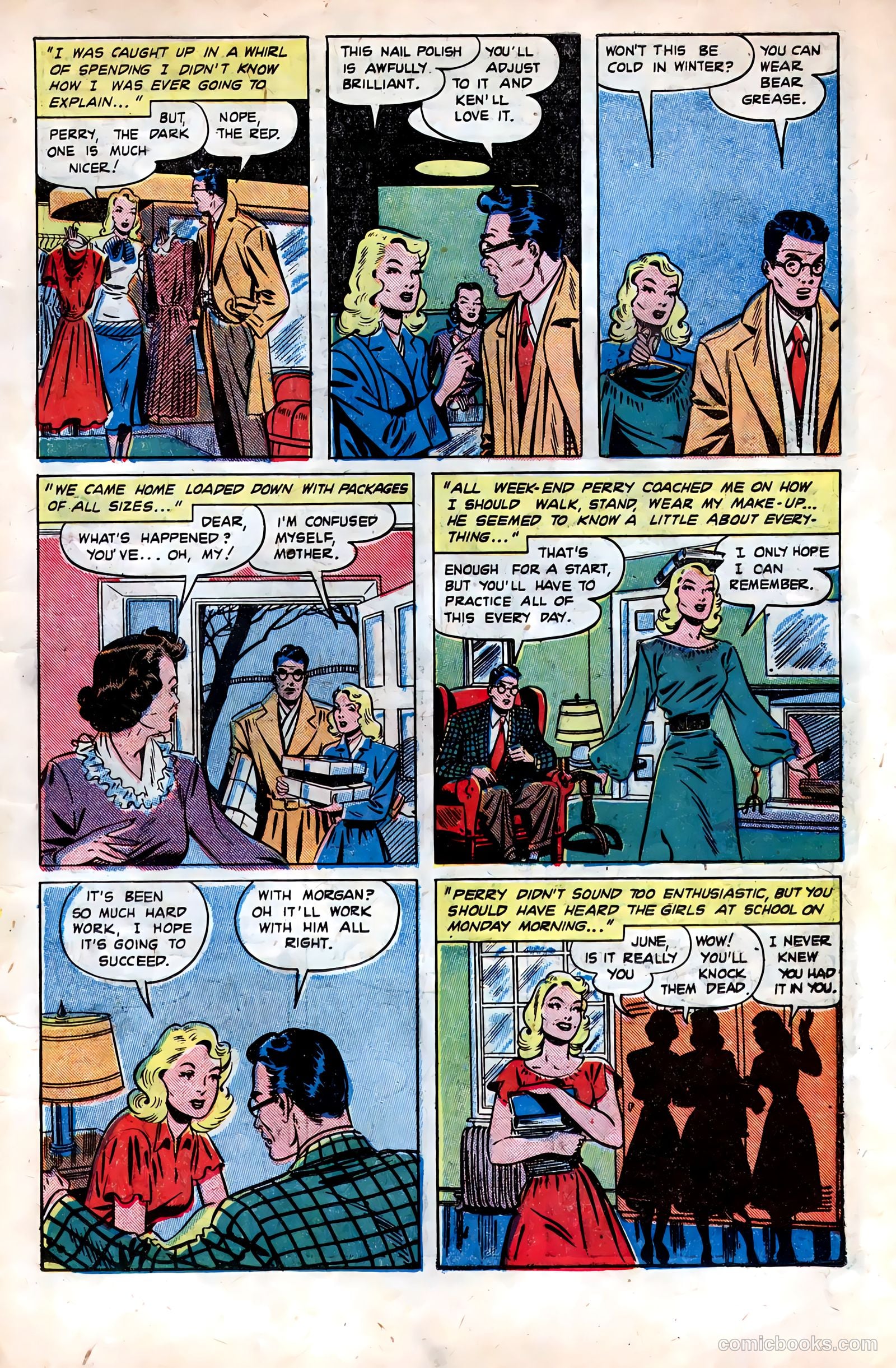 Pictorial Romances #4 (1950) — page 6 of 37