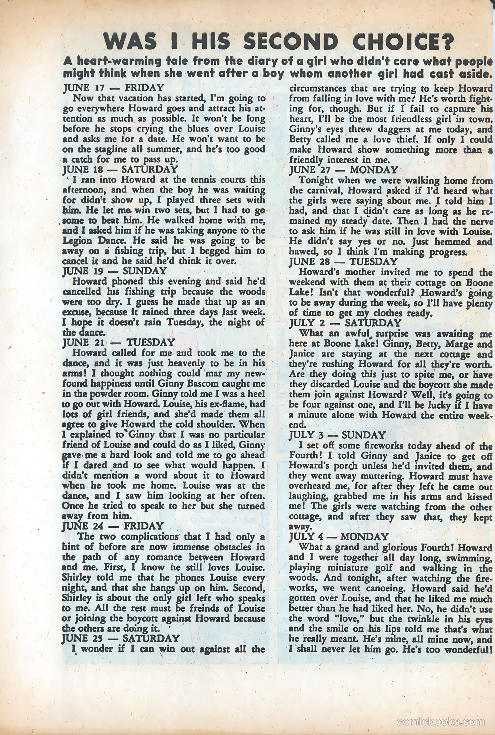 Pictorial Romances #5 (1951) — page 34 of 36