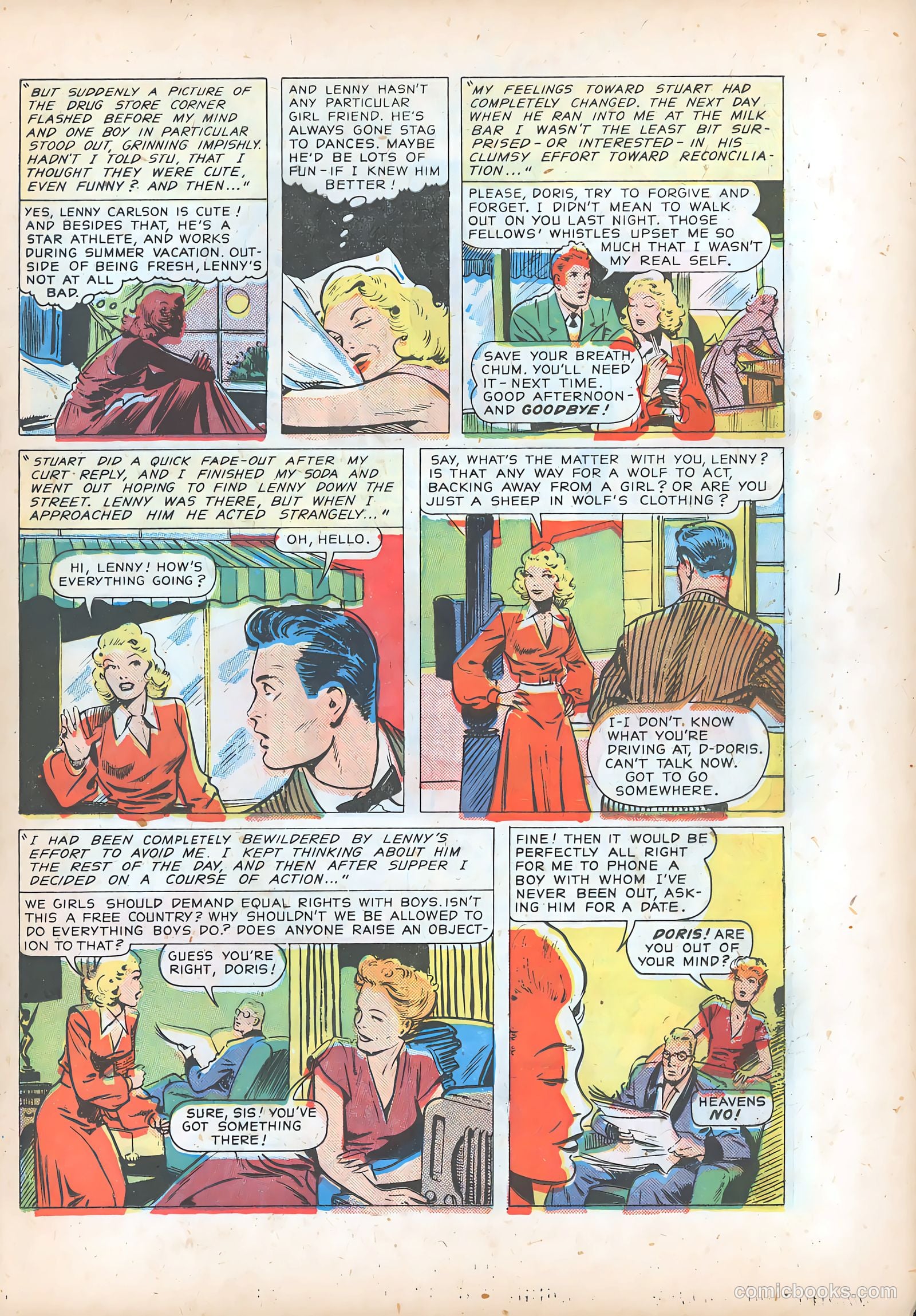 Pictorial Romances #7 (1951) — page 14 of 37