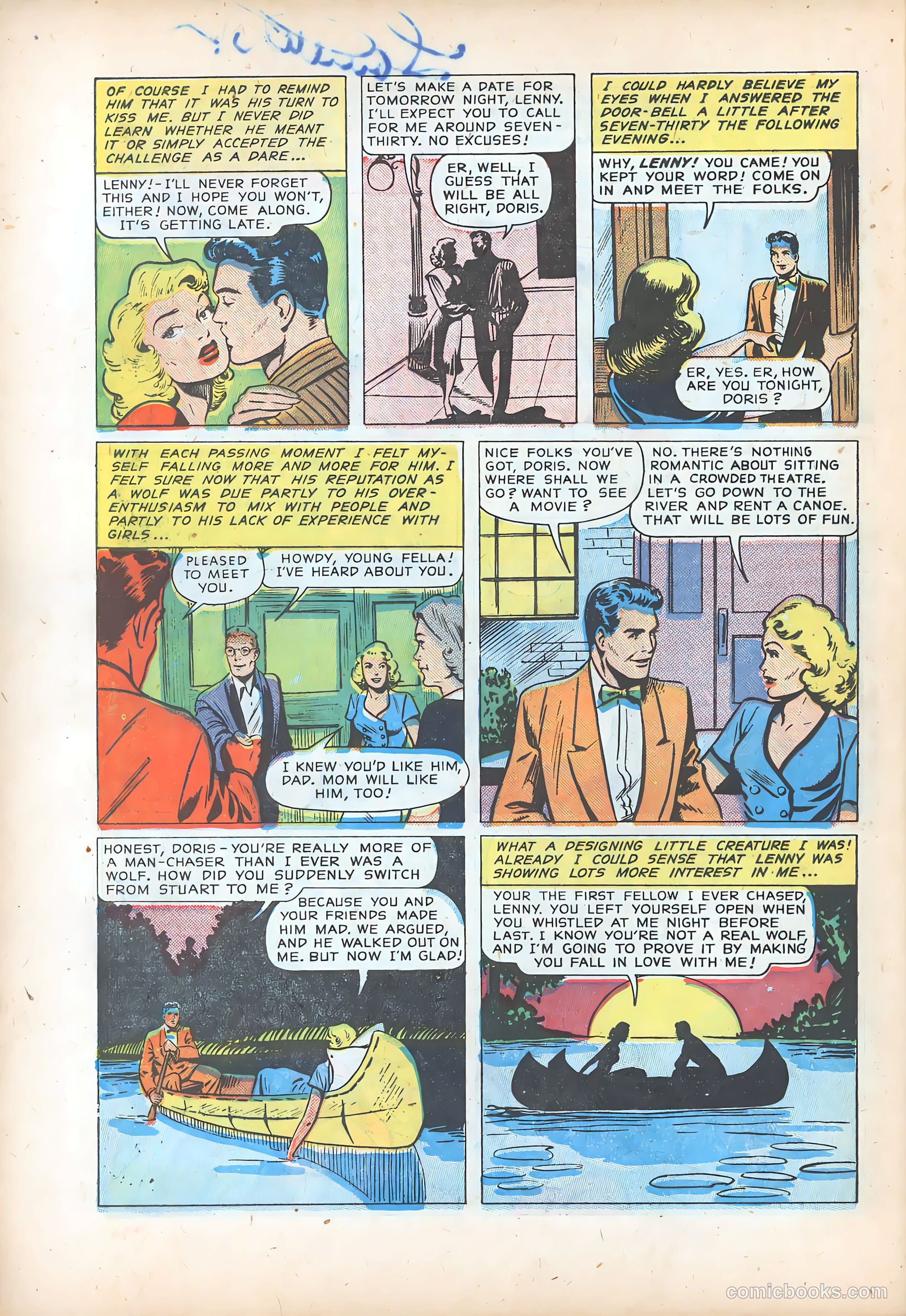Pictorial Romances #7 (1951) — page 17 of 37