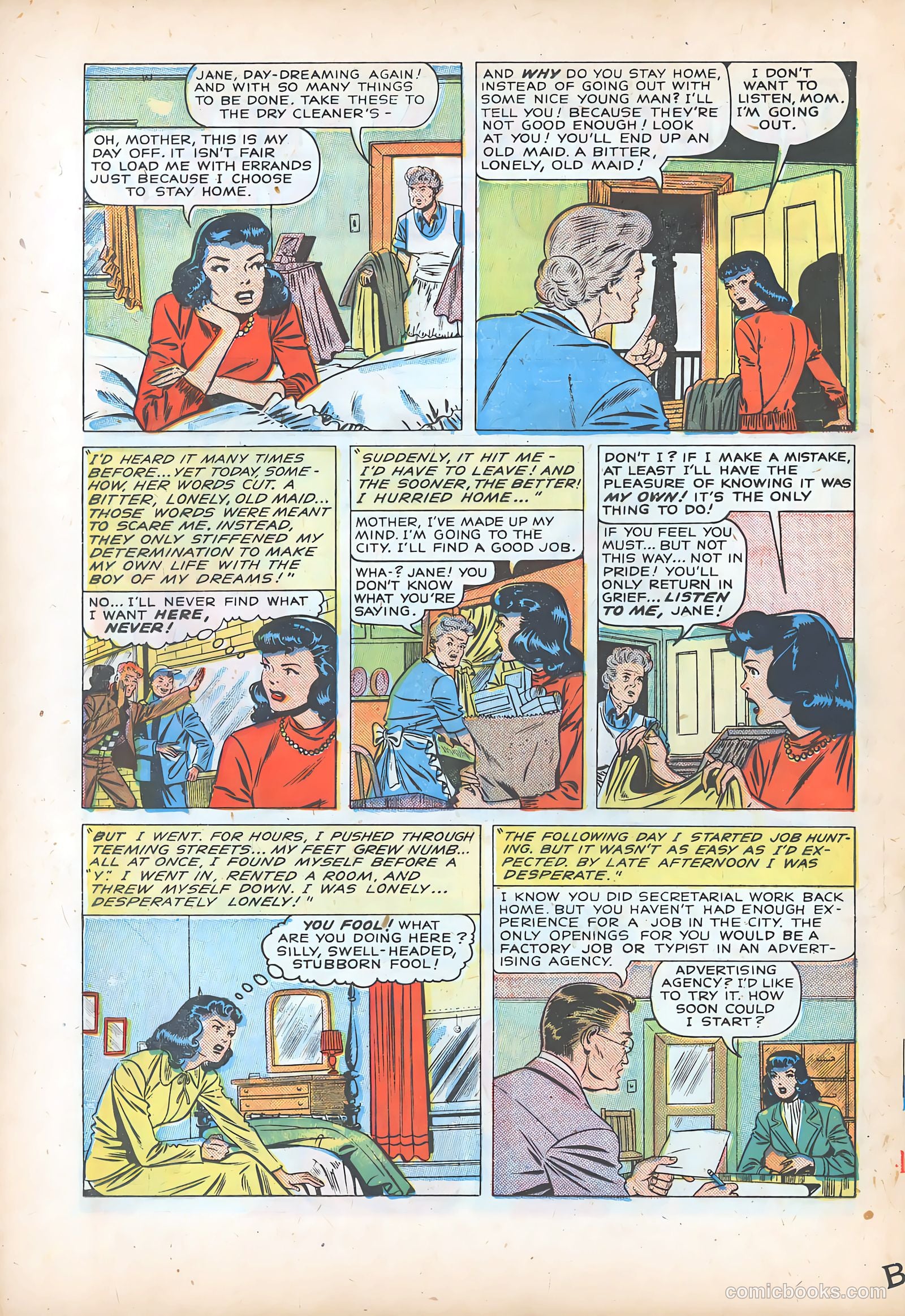 Pictorial Romances #7 (1951) — page 21 of 37