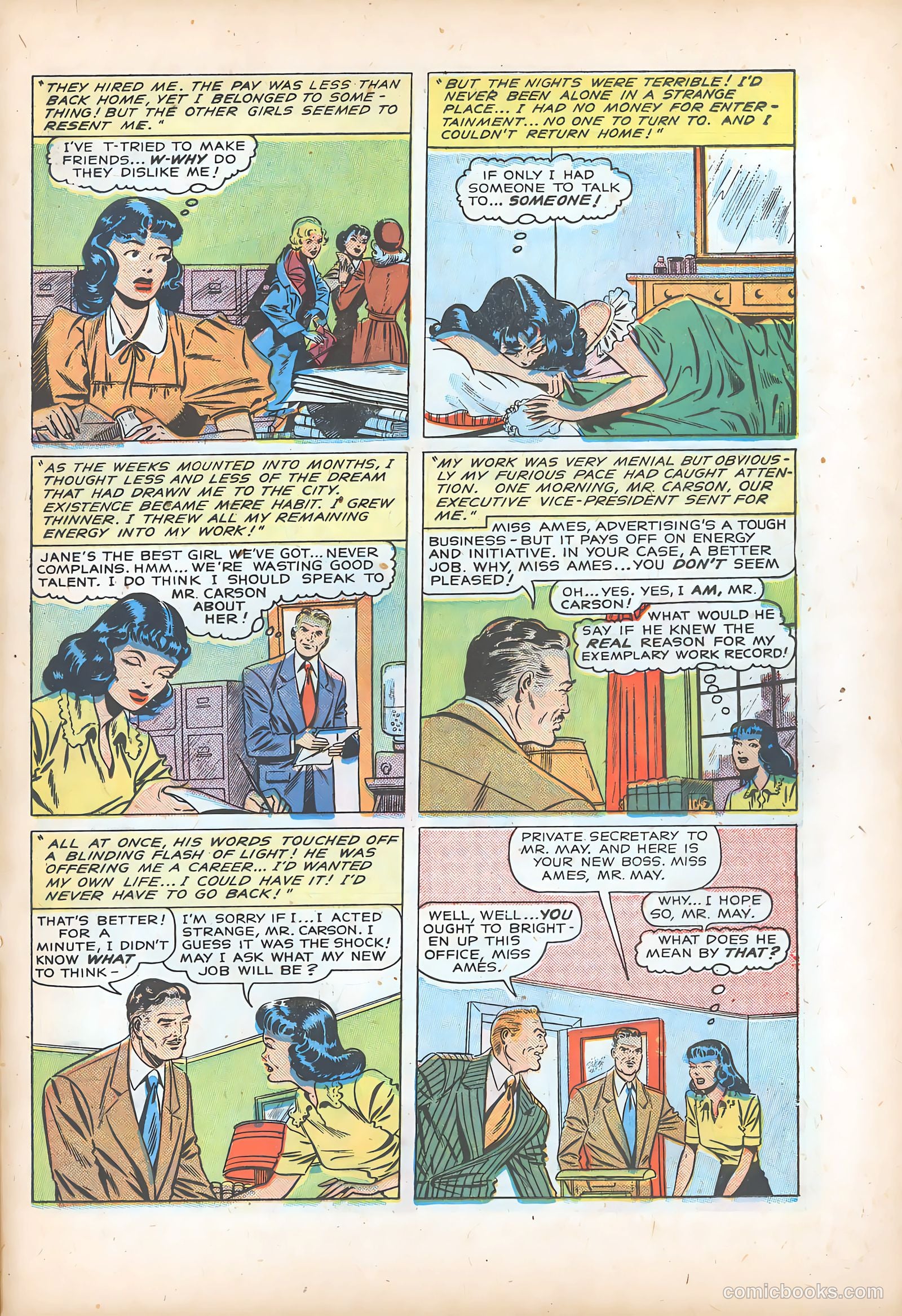 Pictorial Romances #7 (1951) — page 22 of 37