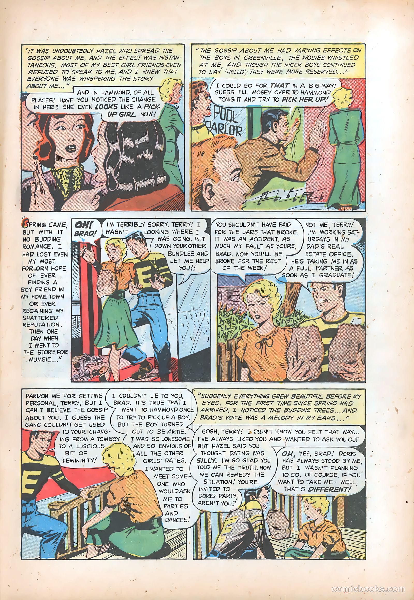 Pictorial Romances #7 (1951) — page 34 of 37