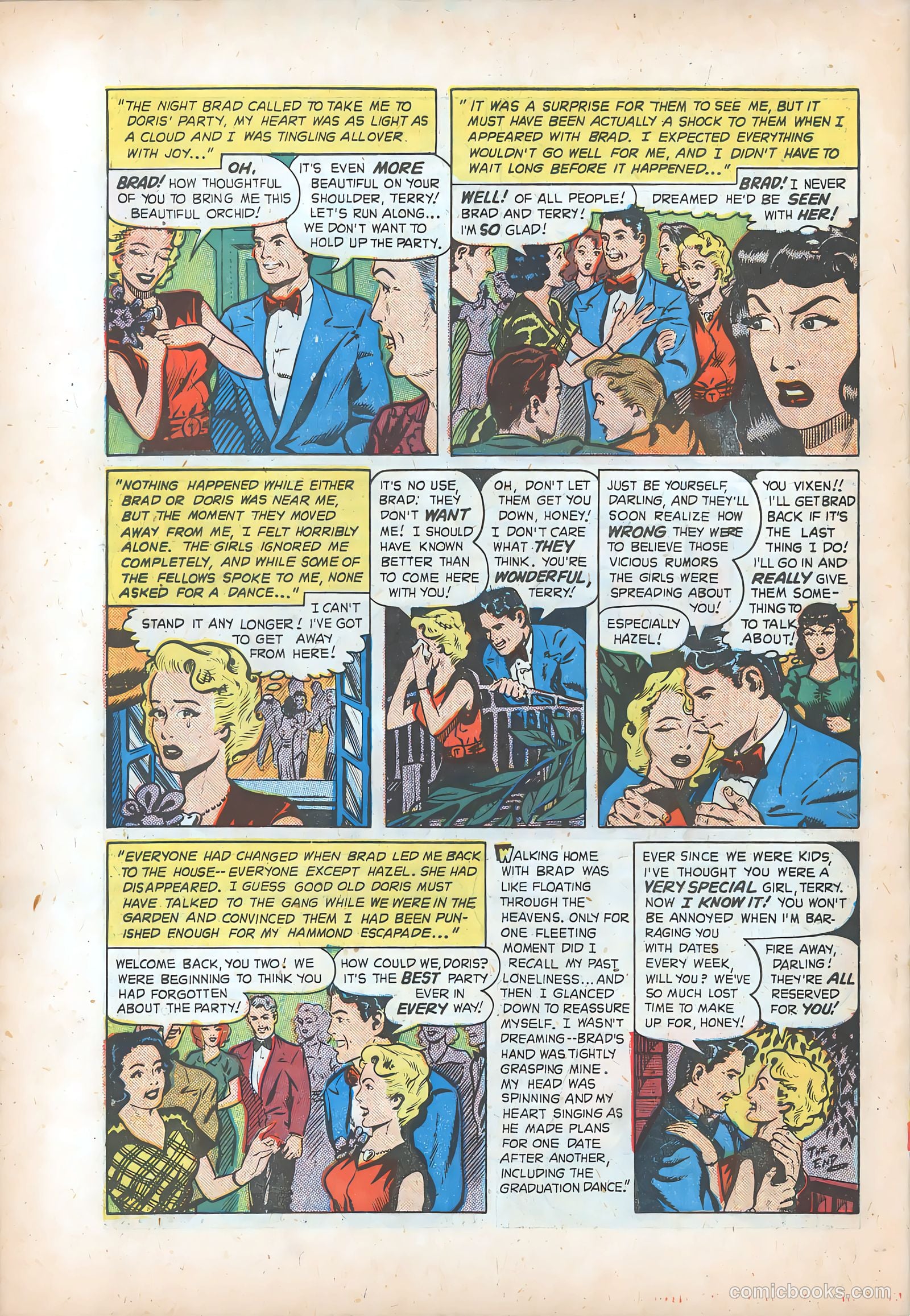 Pictorial Romances #7 (1951) — page 35 of 37