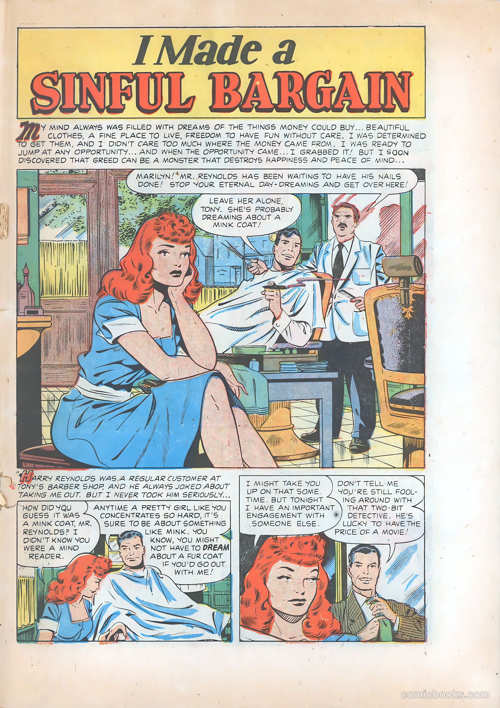 Pictorial Romances #8 (1951) — page 19 of 36