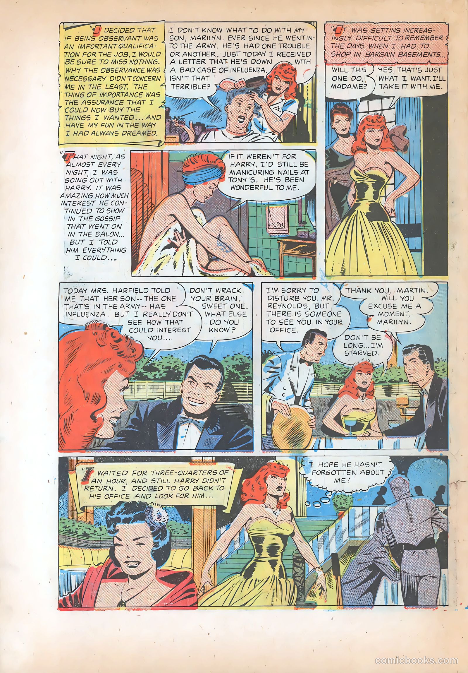 Pictorial Romances #8 (1951) — page 22 of 36