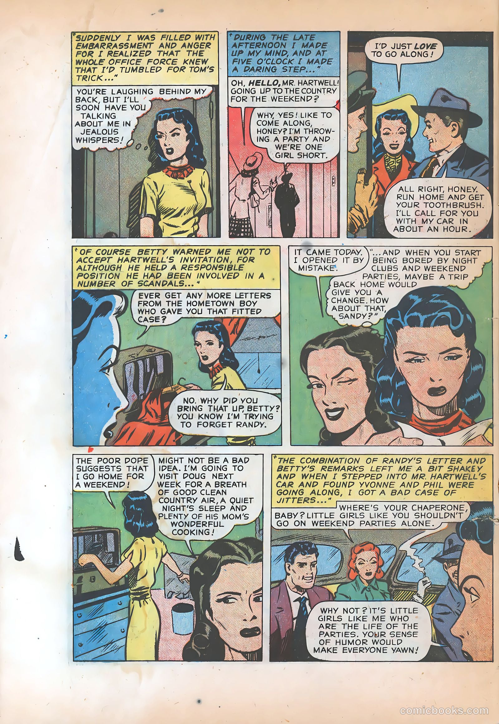Pictorial Romances #8 (1951) — page 32 of 36