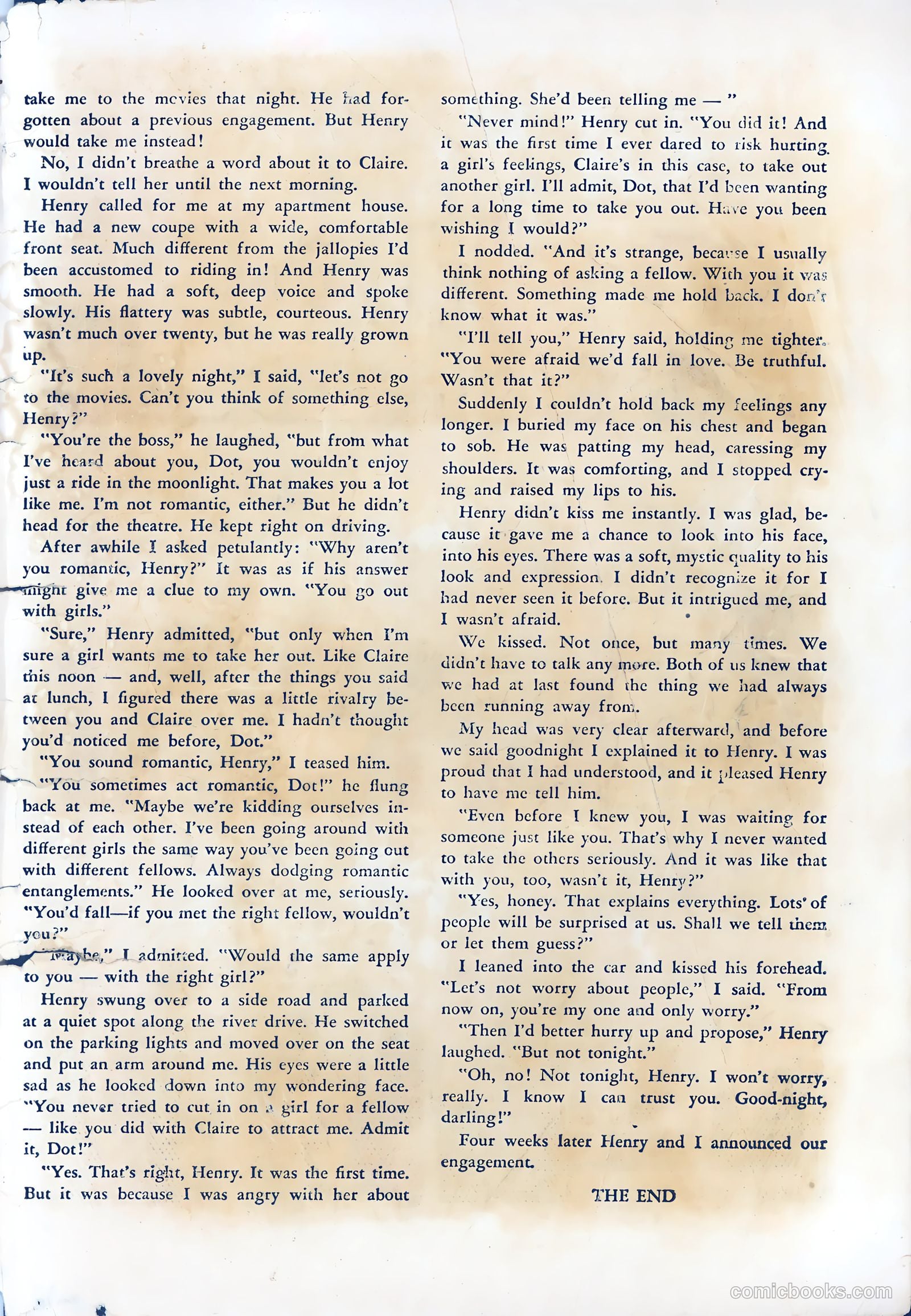 Pictorial Romances #8 (1951) — page 35 of 36
