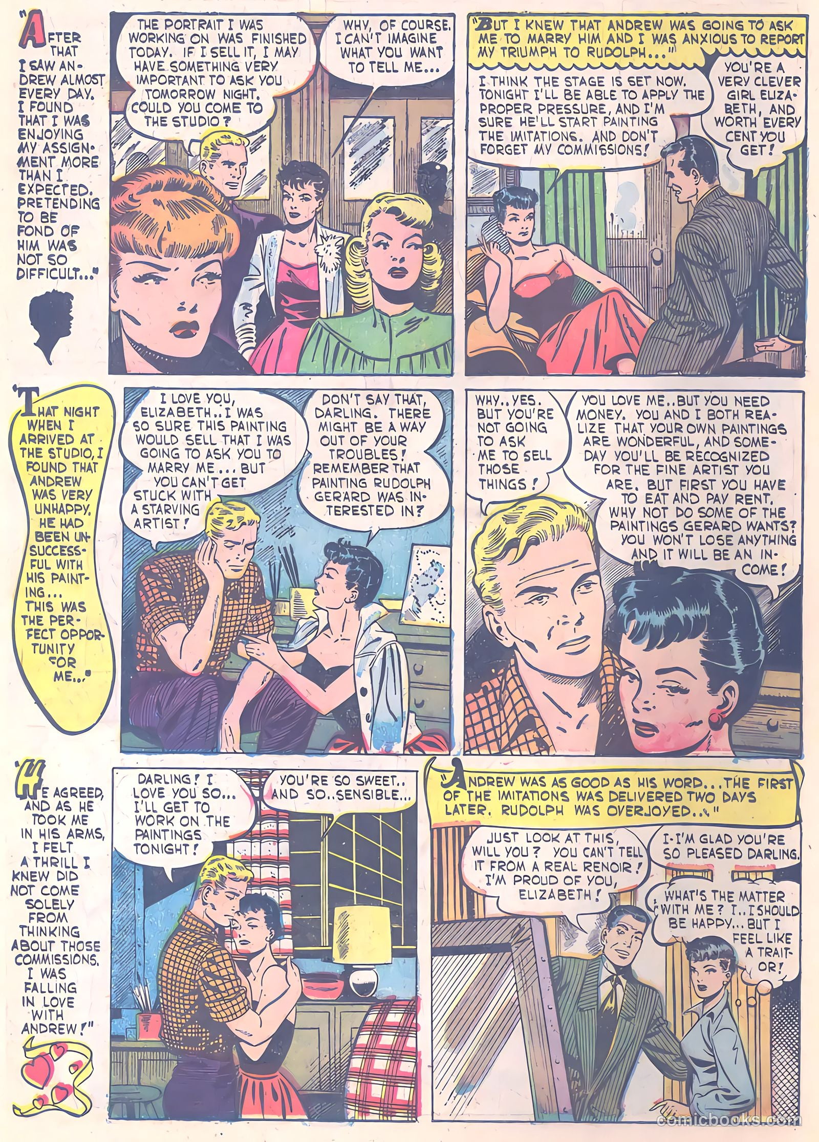 Pictorial Romances #9 (1951) — page 6 of 36
