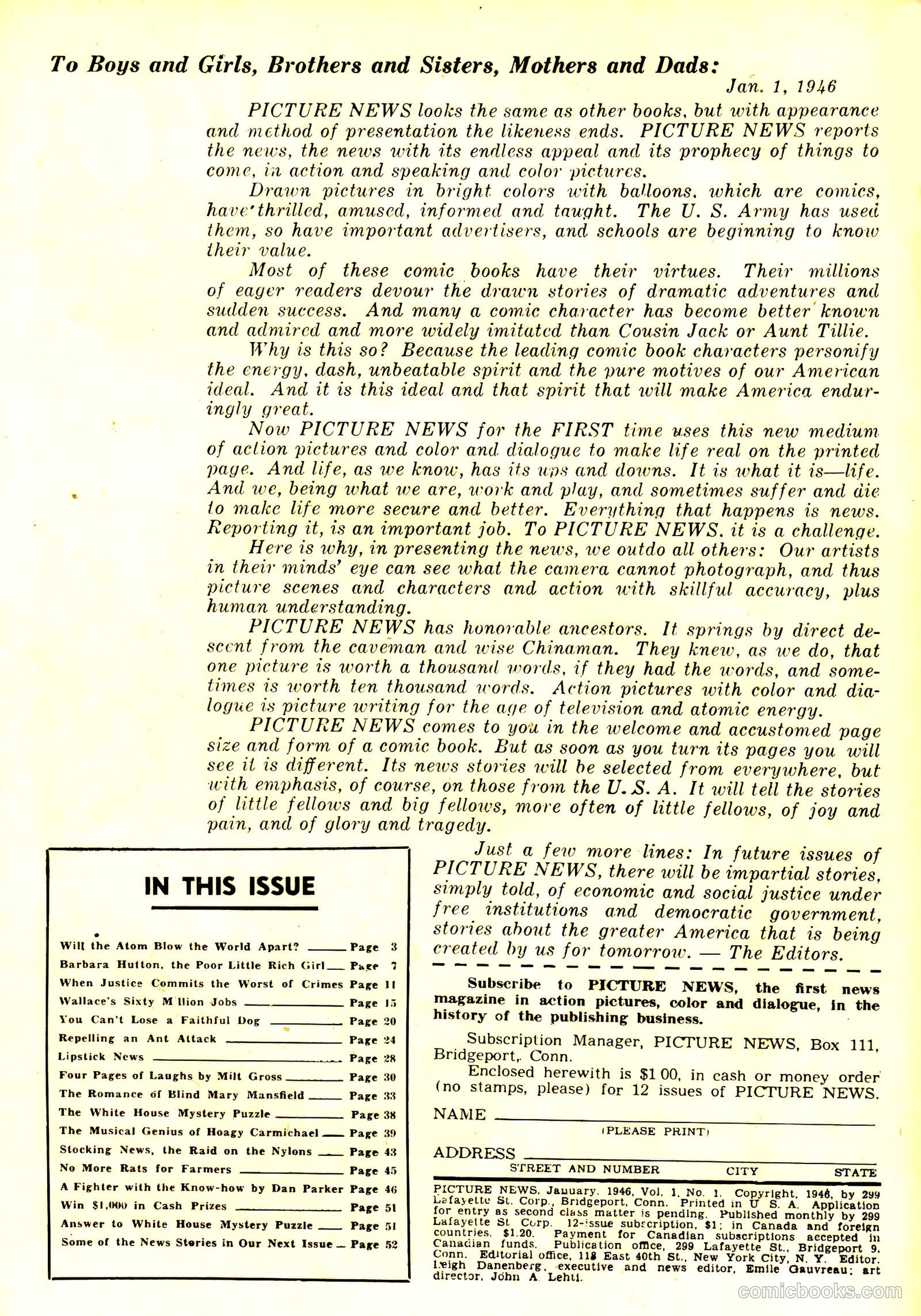 Picture News #1 (1946) — page 2 of 52