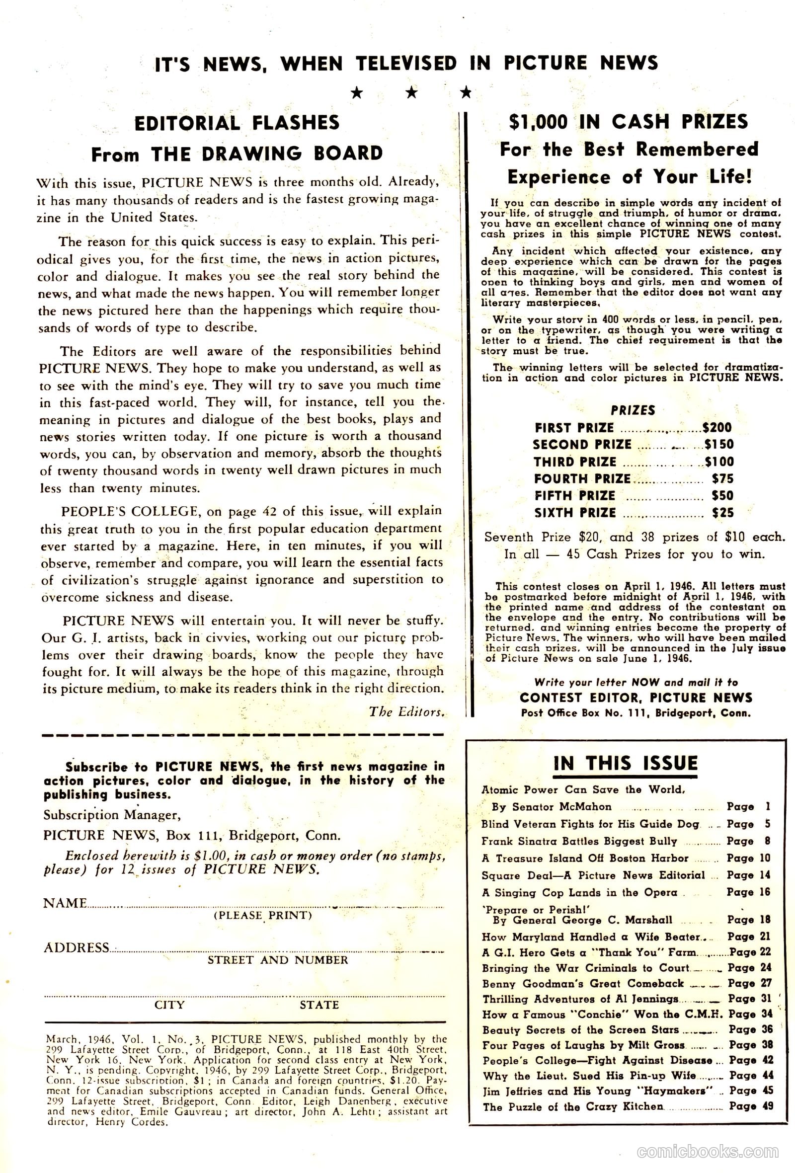 Picture News #3 (1946) — page 2 of 52