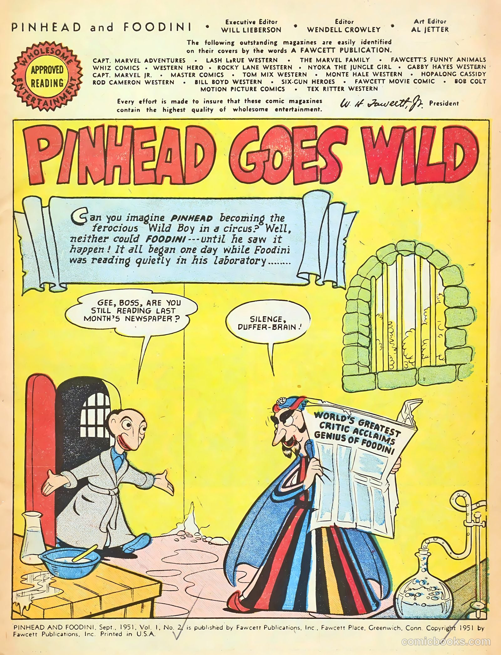 Pinhead and Foodini #2 (1951) — page 3 of 36