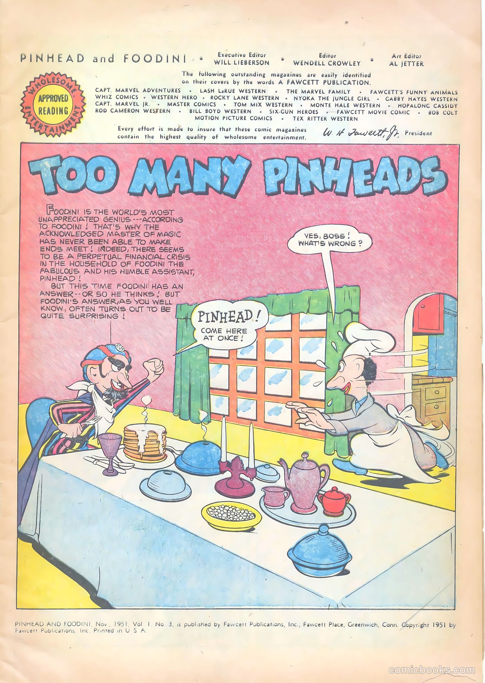Pinhead and Foodini #3 (1951) — page 3 of 36