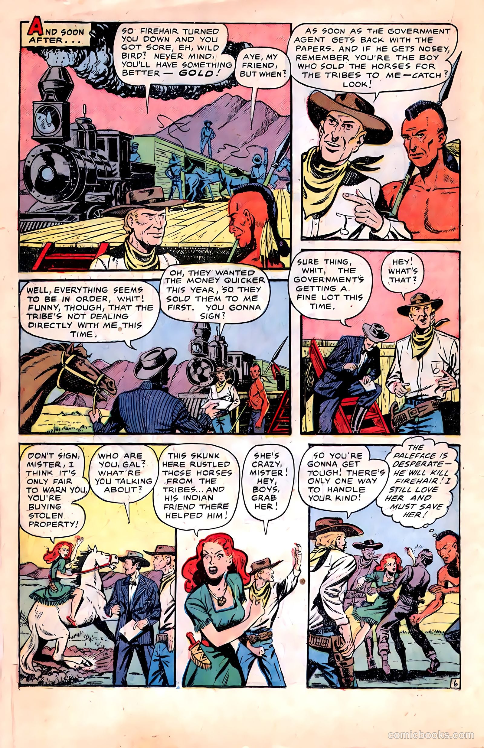 Pioneer West Romances #6 (1950) — page 20 of 36
