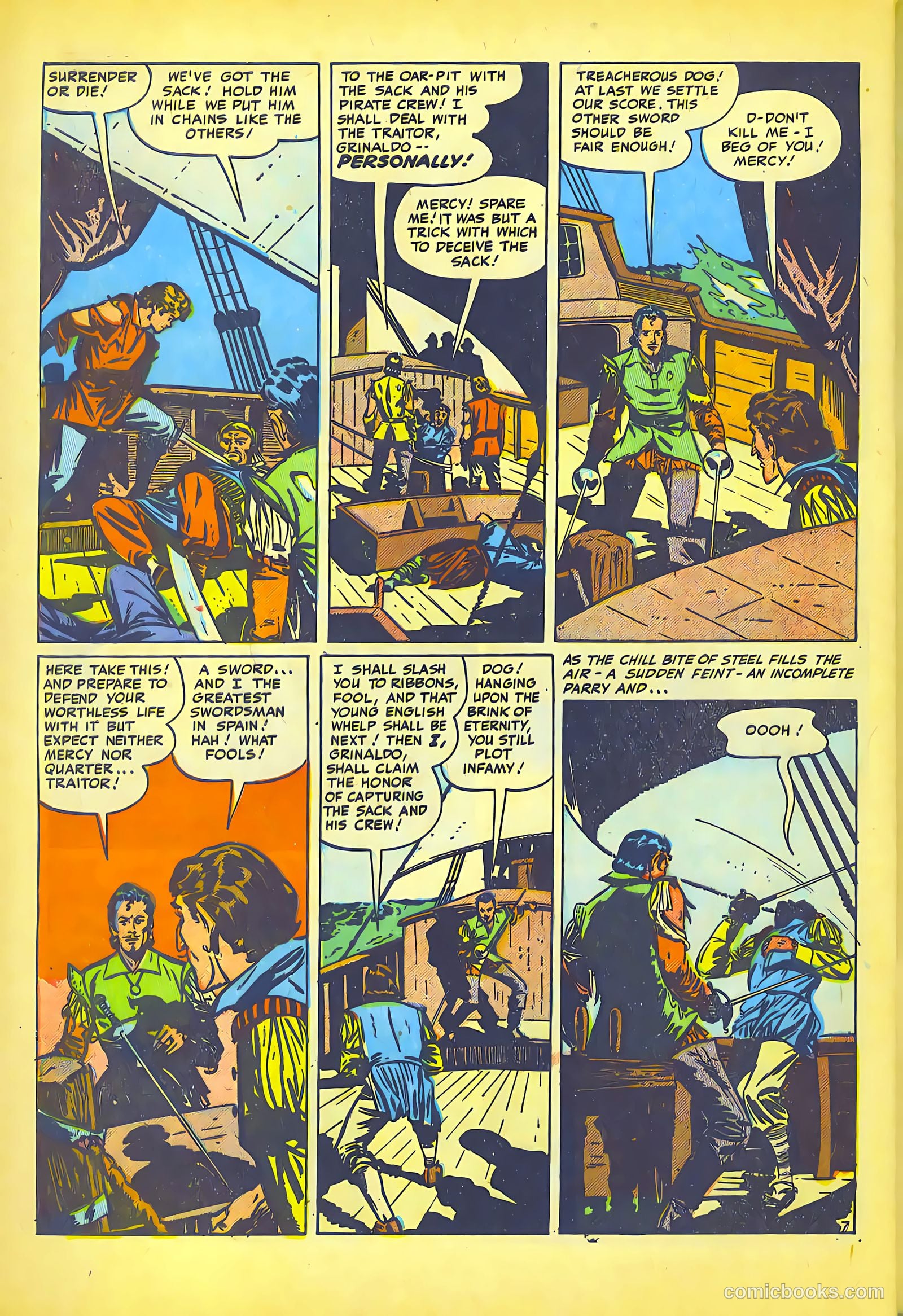 Pirates Comics #1 (1950) — page 46 of 52
