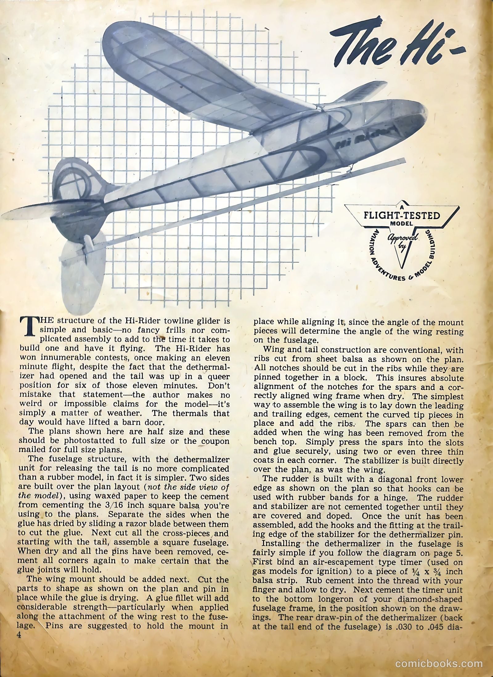 Aviation Adventures and Model Building #16 (1946) — page 4 of 51