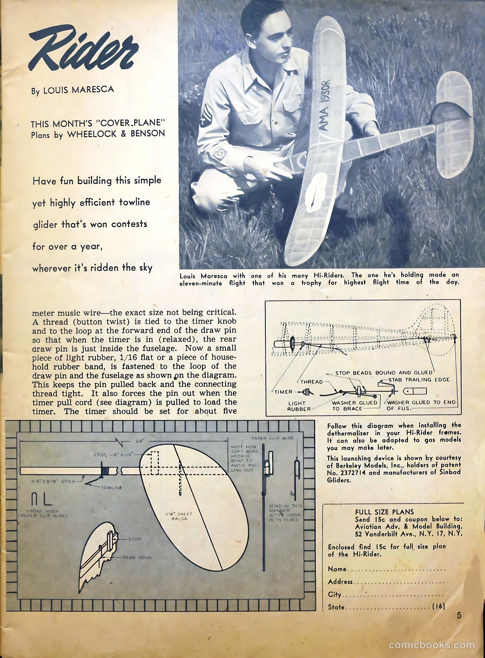 Aviation Adventures and Model Building #16 (1946) — page 5 of 51