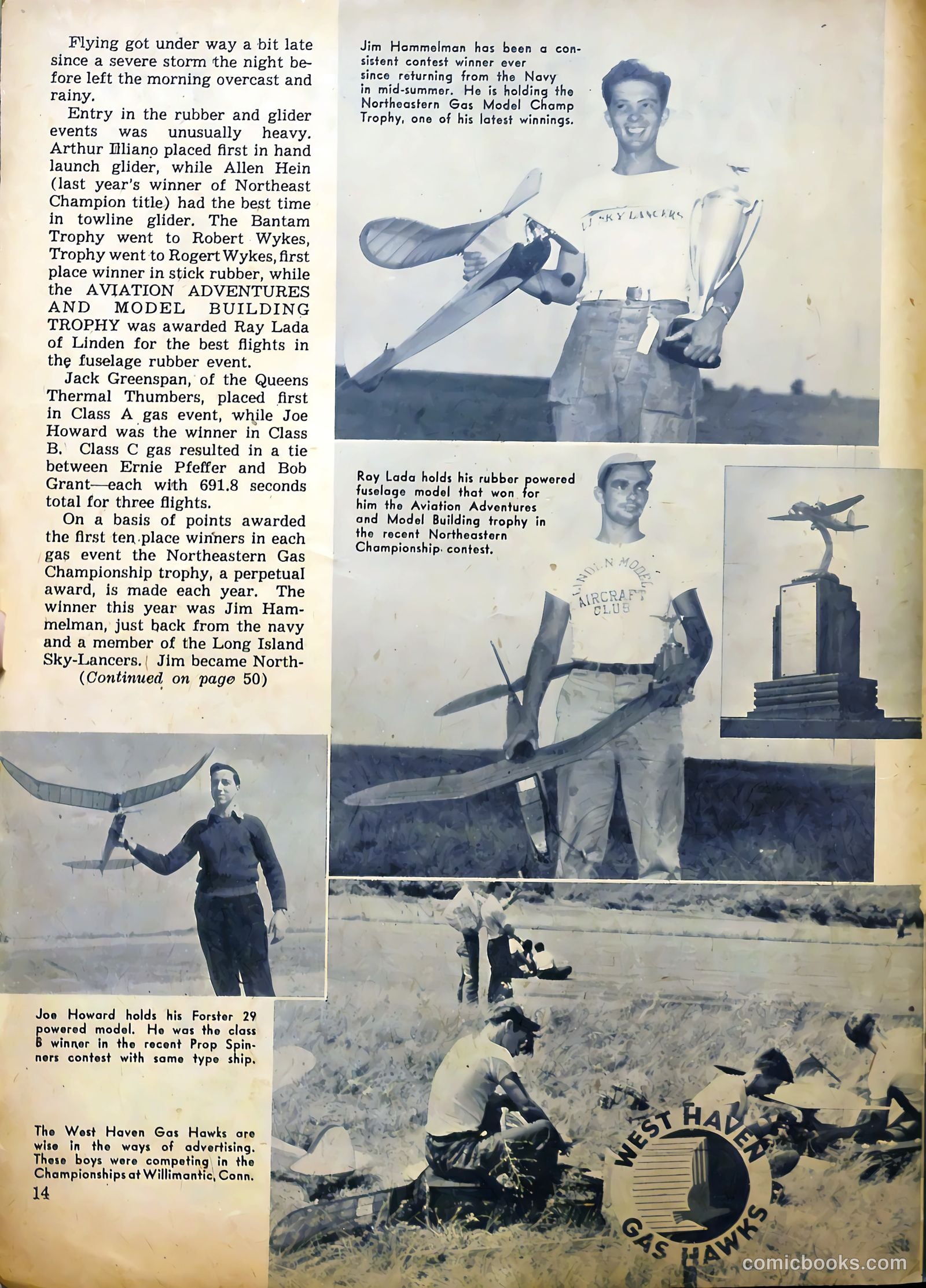 Aviation Adventures and Model Building #16 (1946) — page 14 of 51