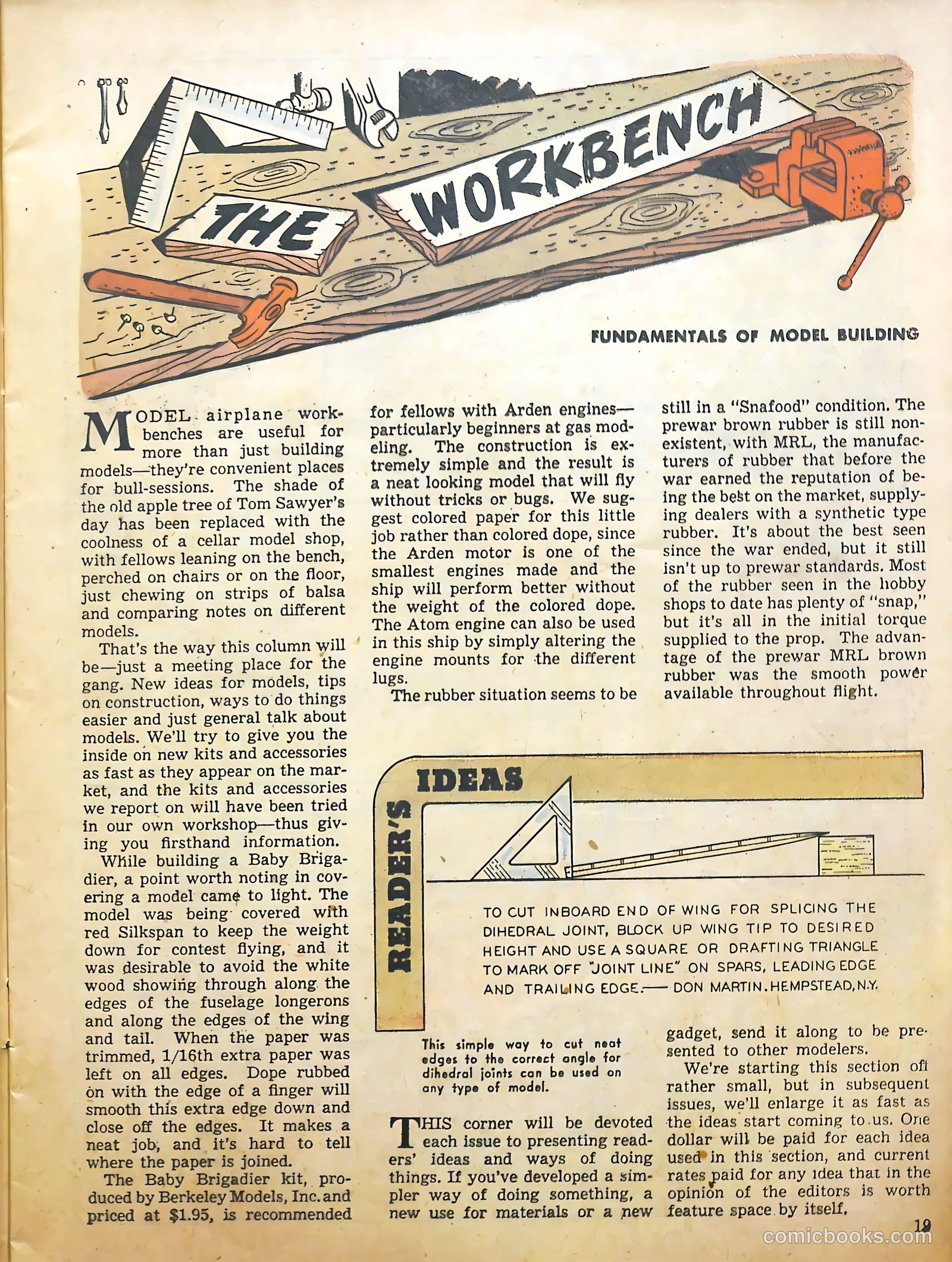 Aviation Adventures and Model Building #16 (1946) — page 19 of 51