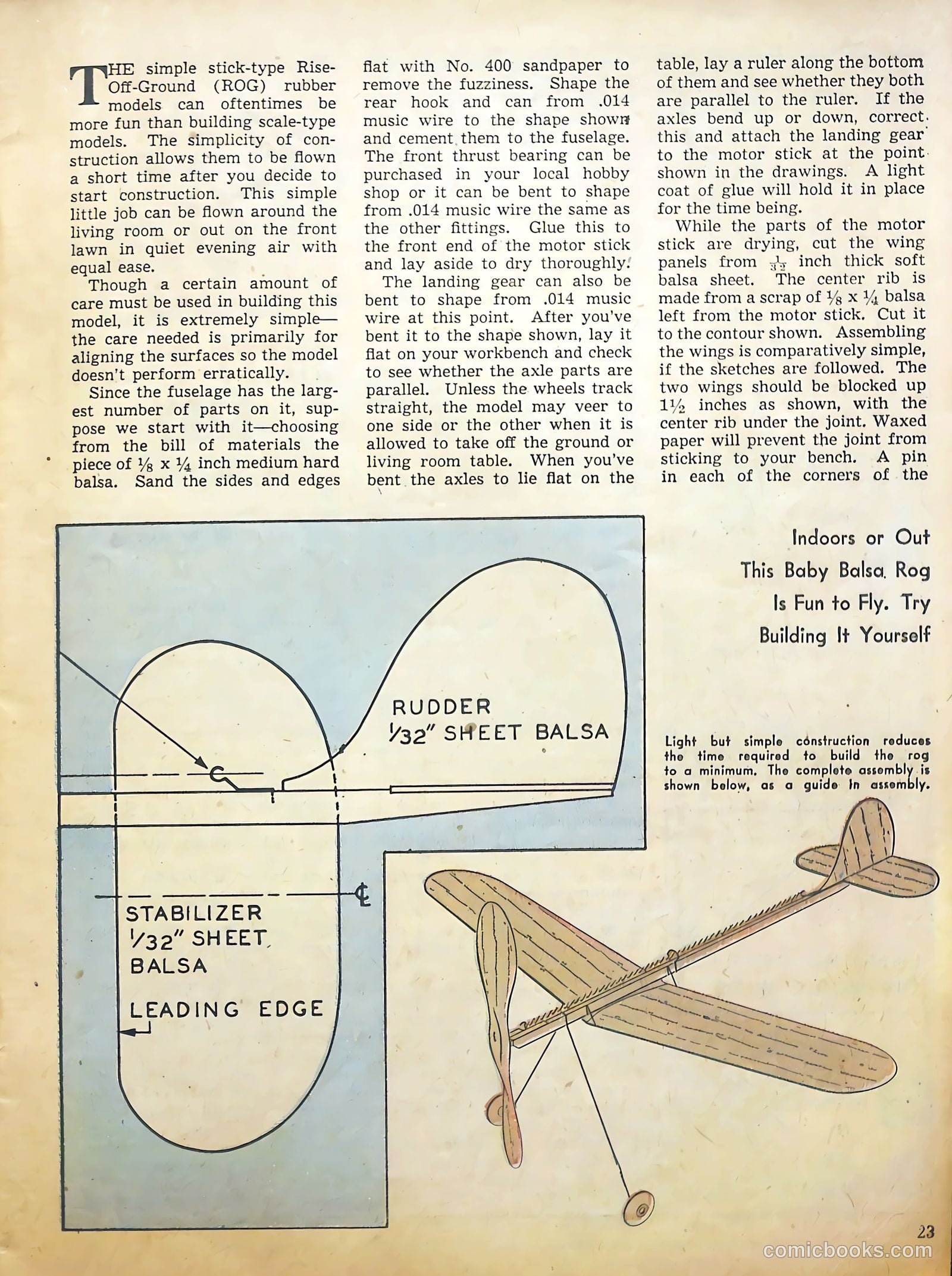 Aviation Adventures and Model Building #16 (1946) — page 23 of 51