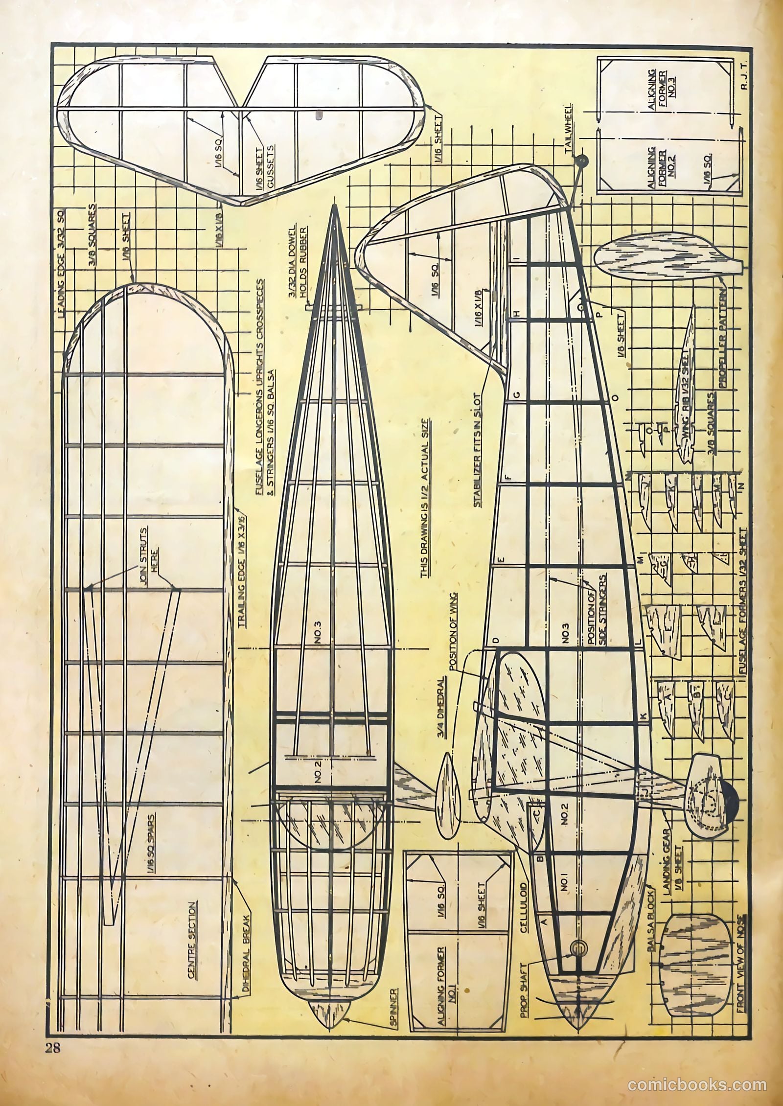 Aviation Adventures and Model Building #16 (1946) — page 28 of 51