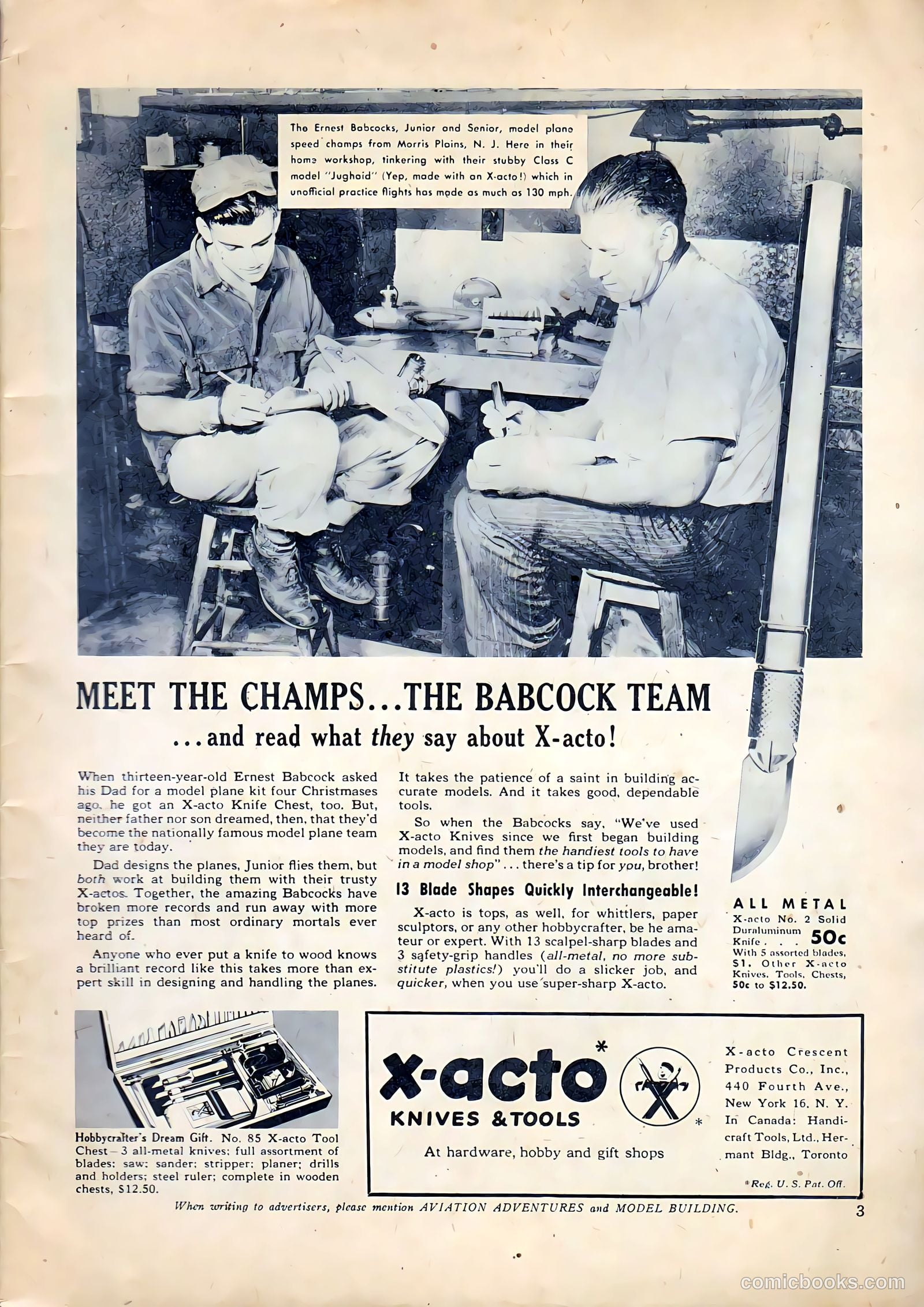 Aviation Adventures and Model Building #17 (1947) — page 3 of 60