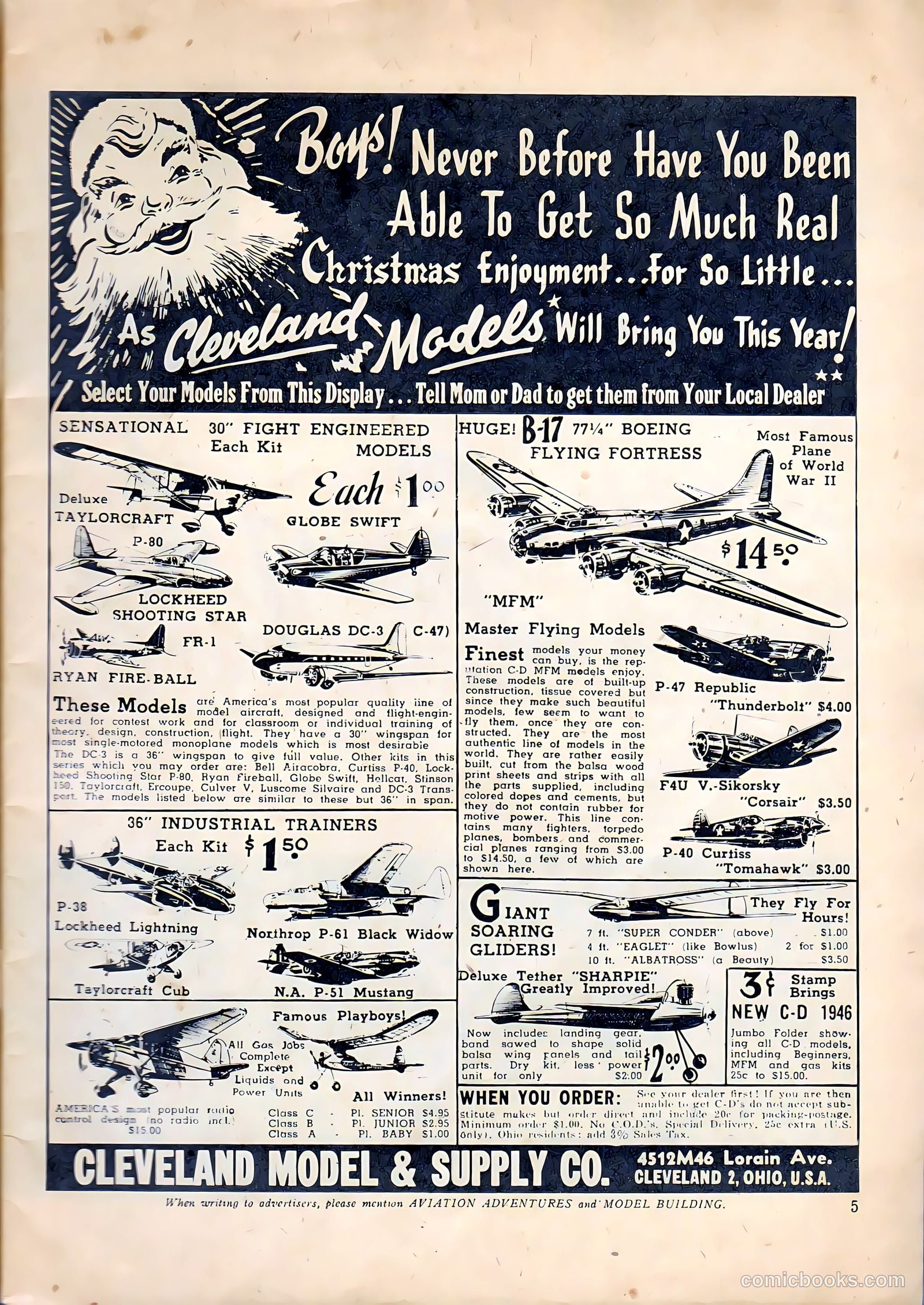 Aviation Adventures and Model Building #17 (1947) — page 5 of 60