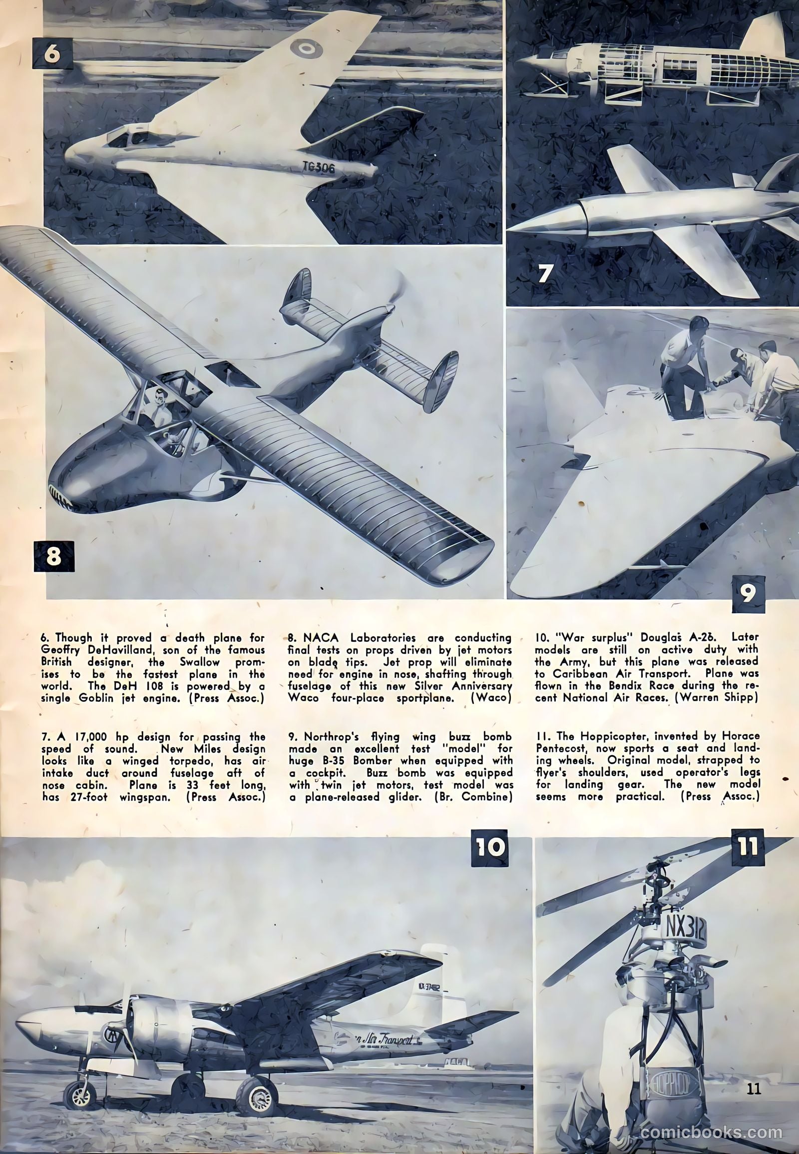Aviation Adventures and Model Building #17 (1947) — page 11 of 60