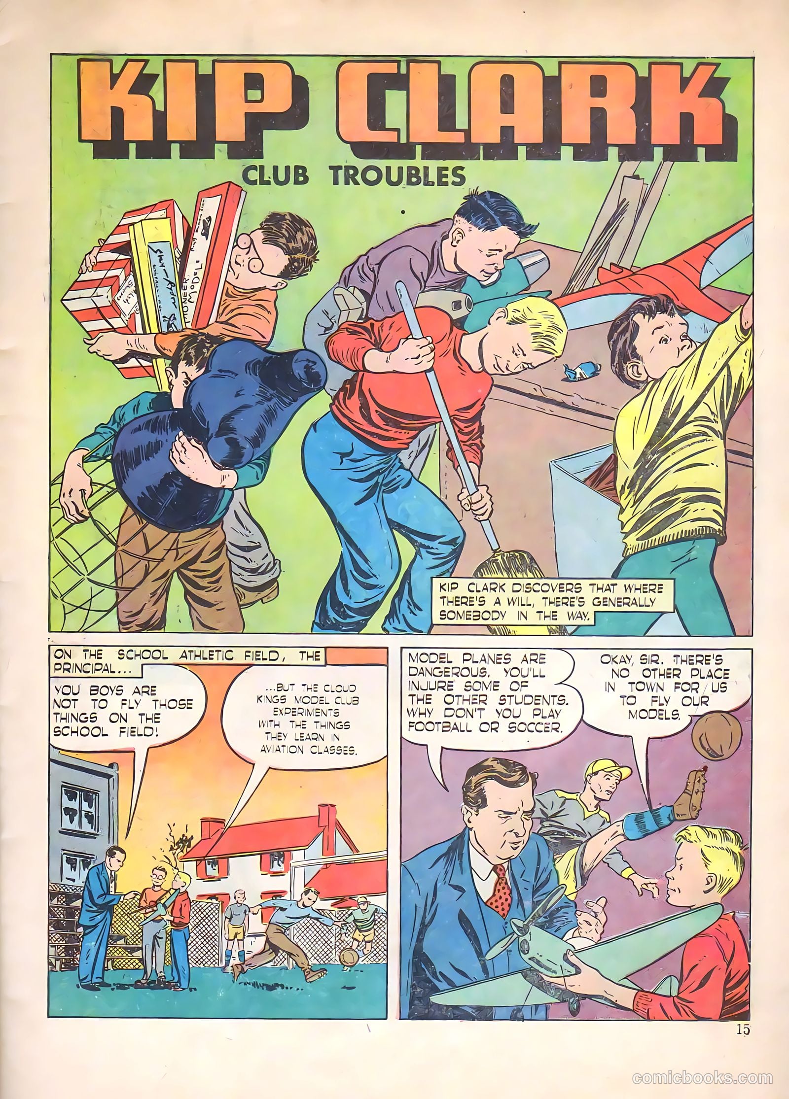 Aviation Adventures and Model Building #17 (1947) — page 15 of 60