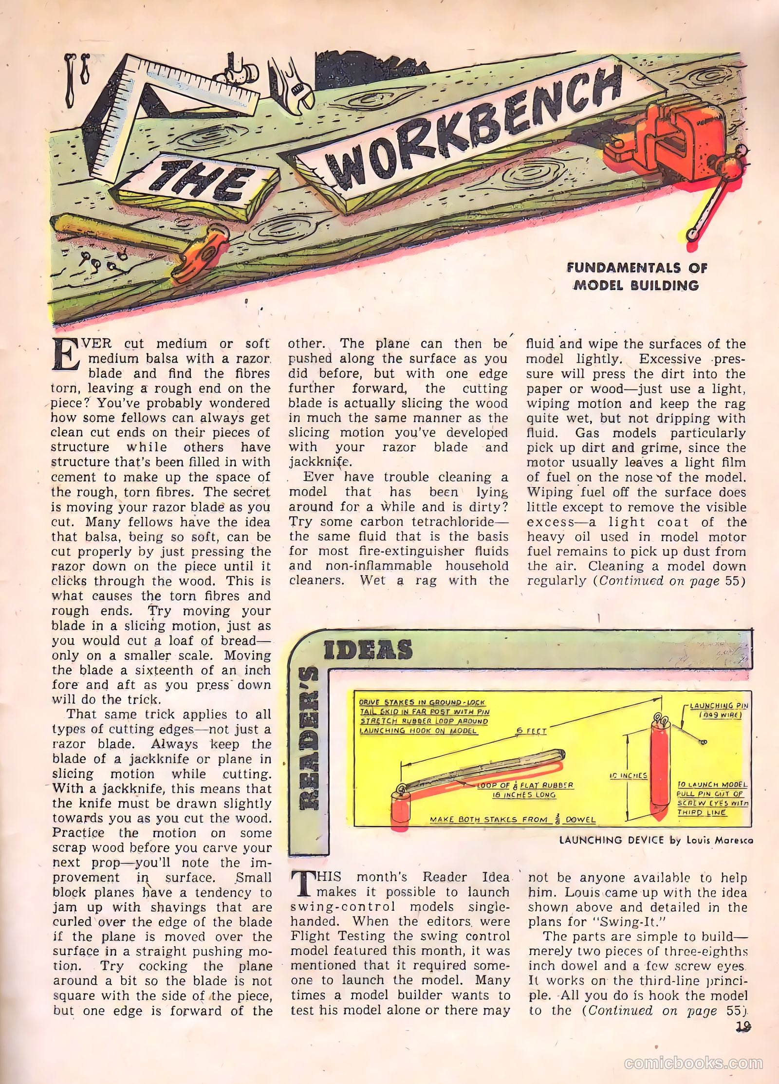 Aviation Adventures and Model Building #17 (1947) — page 19 of 60