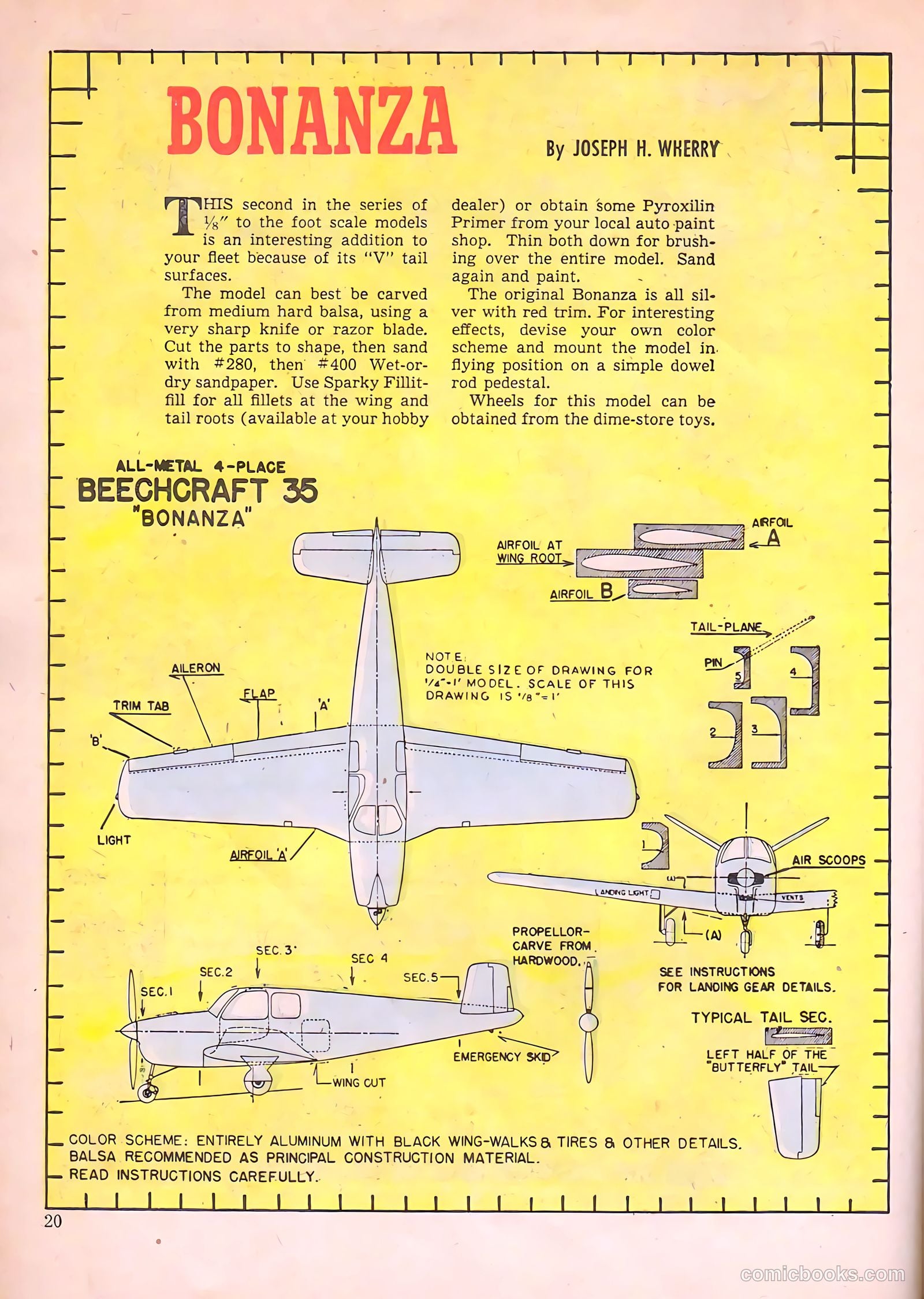 Aviation Adventures and Model Building #17 (1947) — page 20 of 60