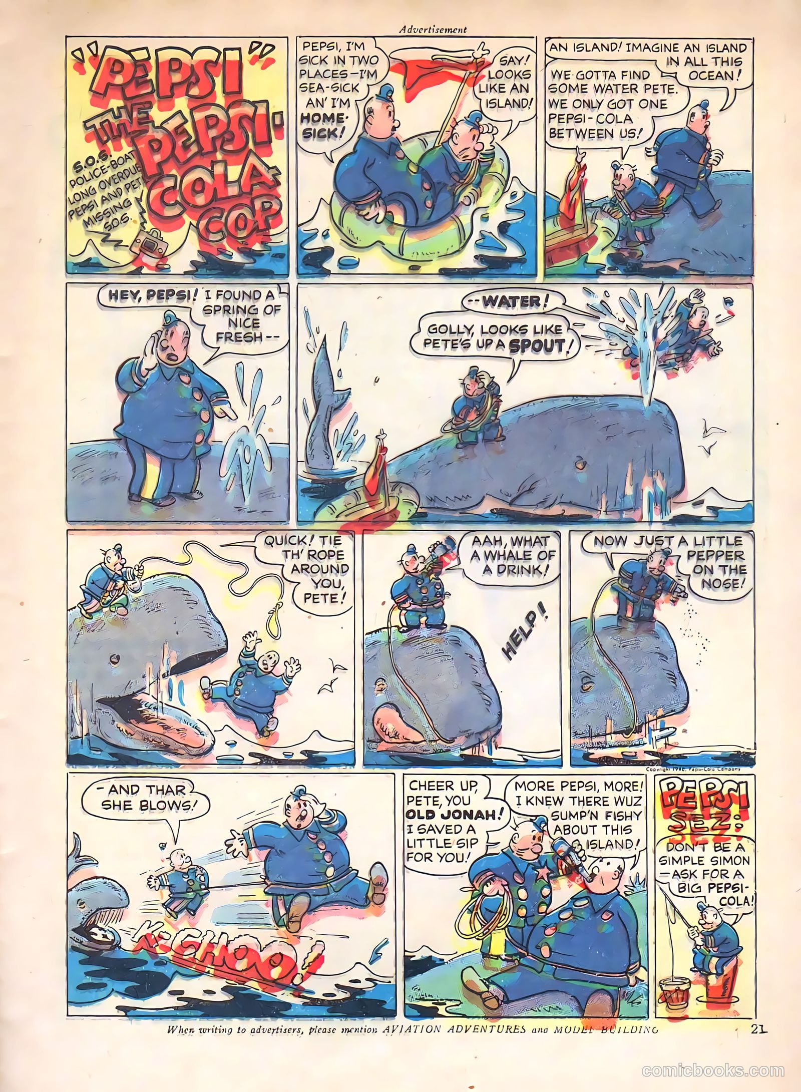 Aviation Adventures and Model Building #17 (1947) — page 21 of 60