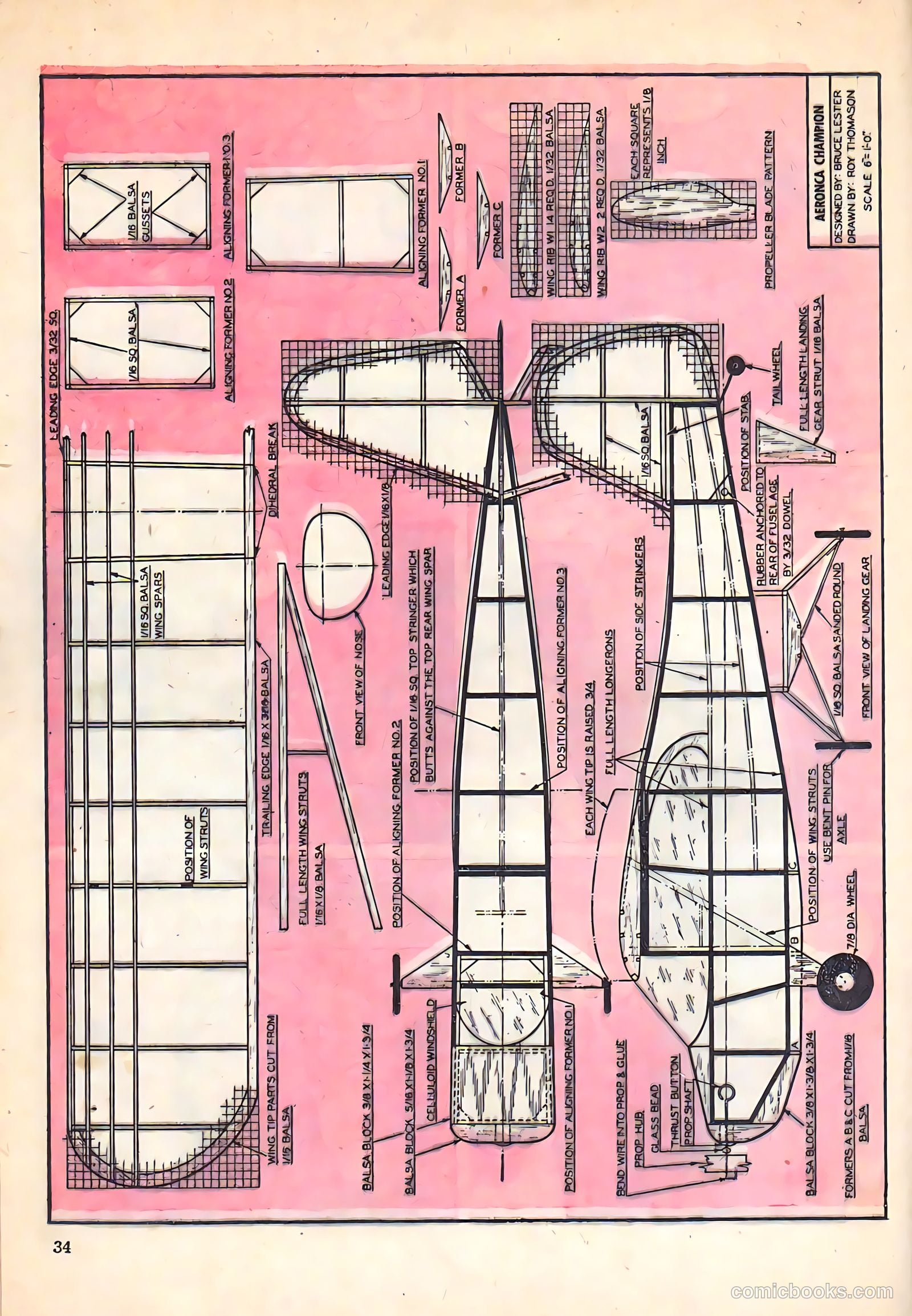 Aviation Adventures and Model Building #17 (1947) — page 34 of 60