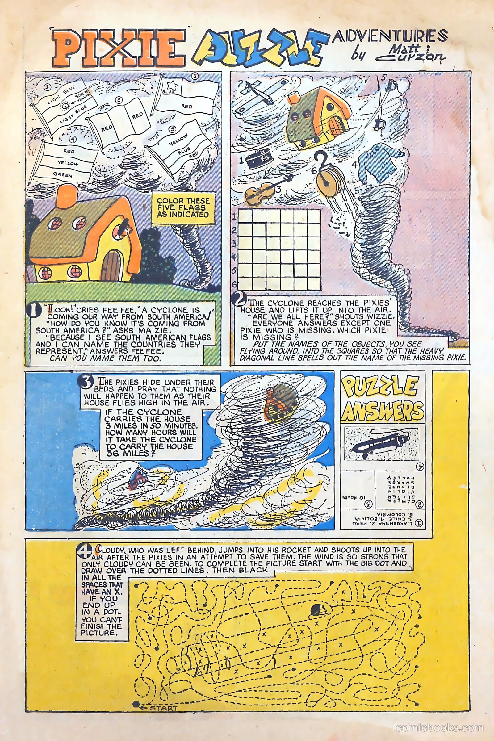 Pixie Puzzle Rocket to Adventureland #1 (1952) — page 4 of 37