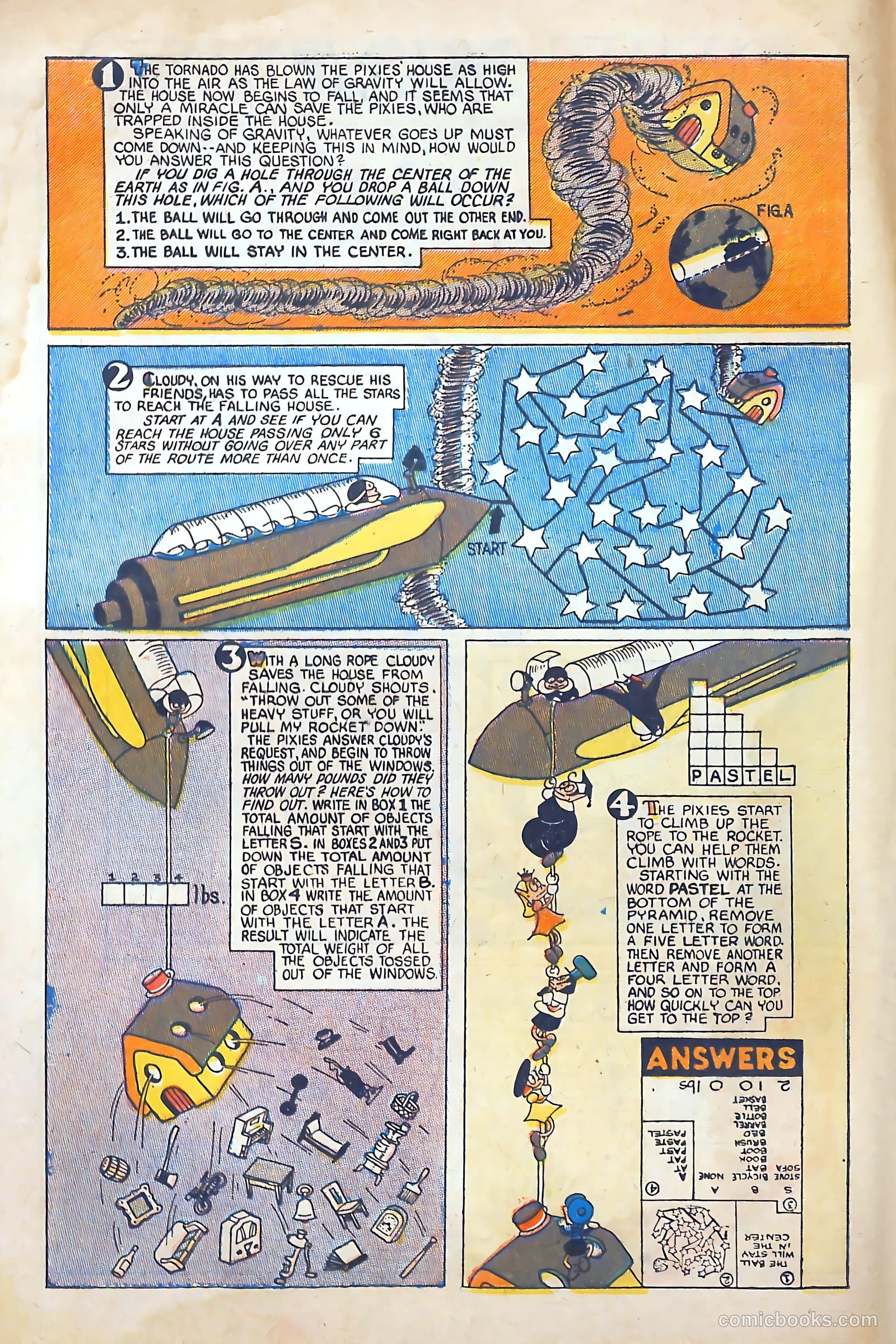 Pixie Puzzle Rocket to Adventureland #1 (1952) — page 5 of 37