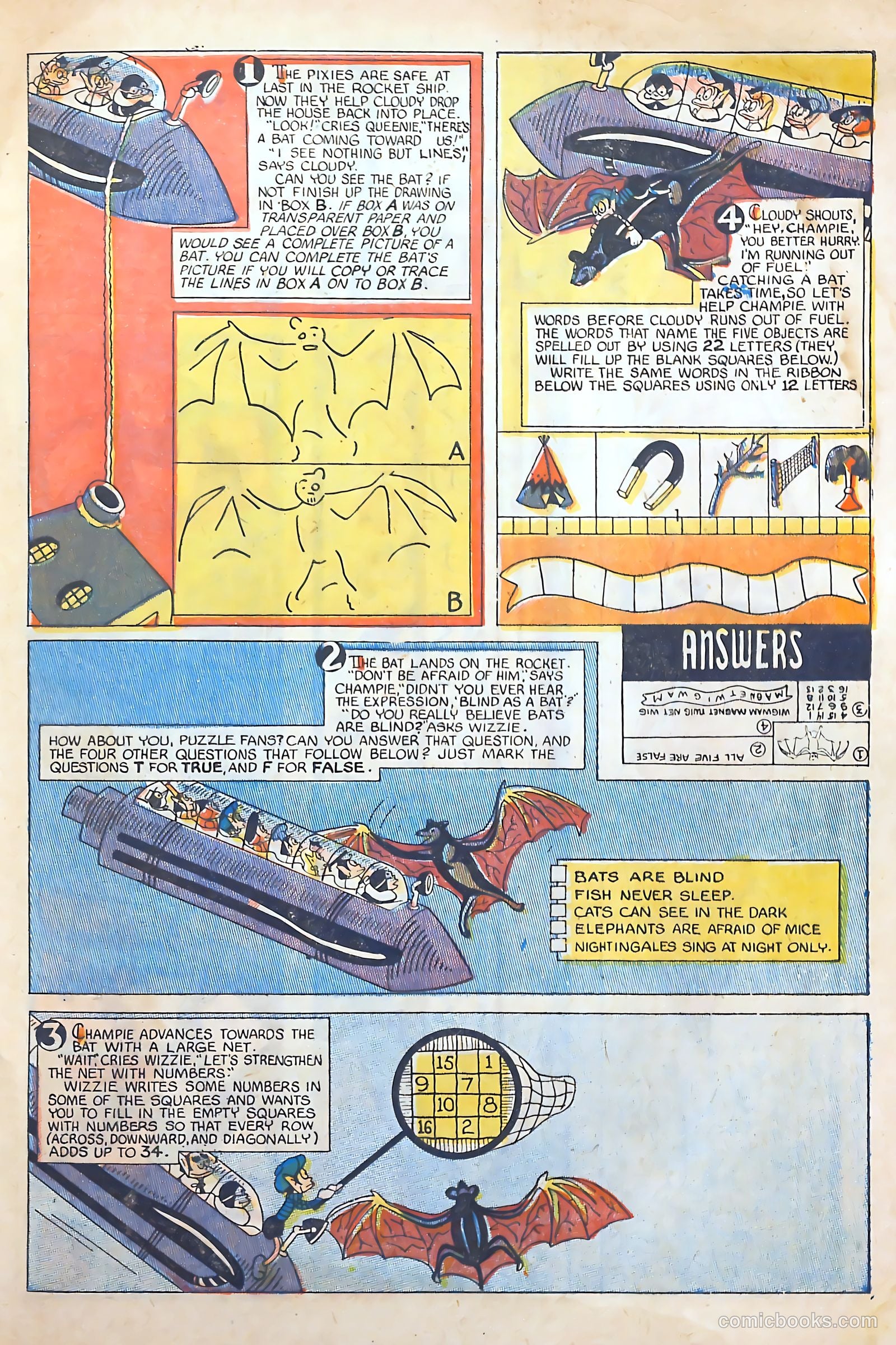Pixie Puzzle Rocket to Adventureland #1 (1952) — page 6 of 37